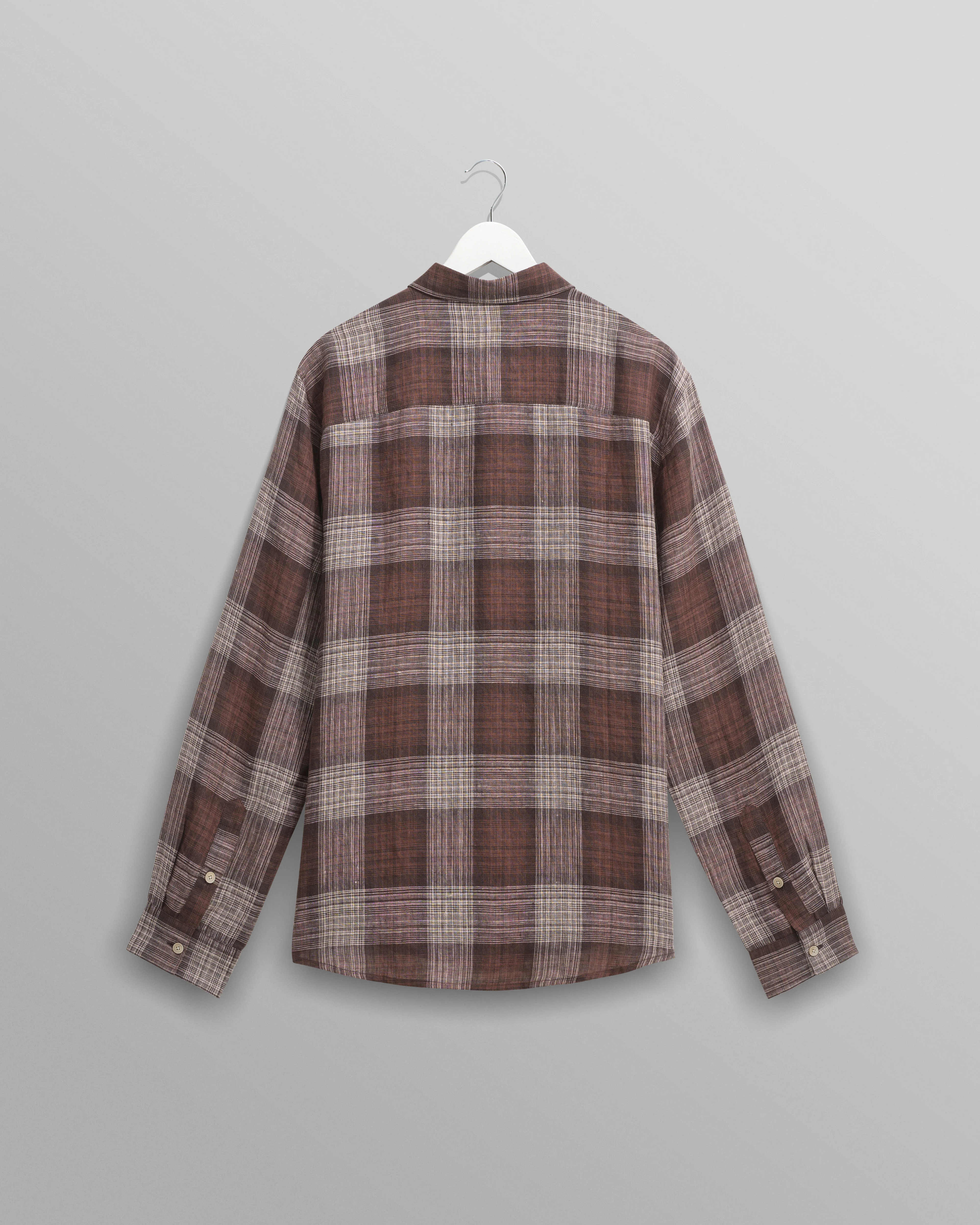 Jaunt - Brown Check Linen Shirt - Image 8
