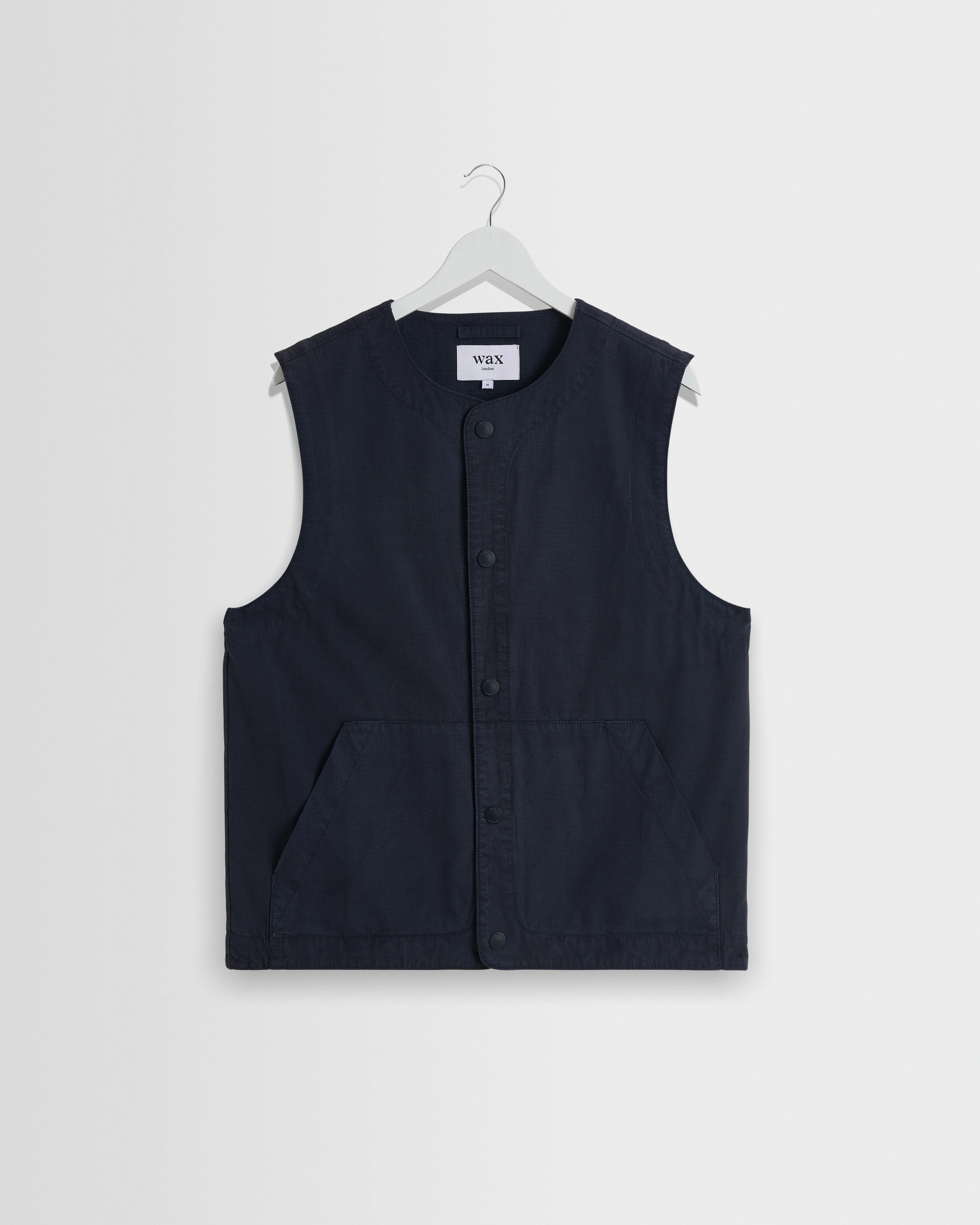 Jedd - Navy Organic Cotton Ripstop Gilet