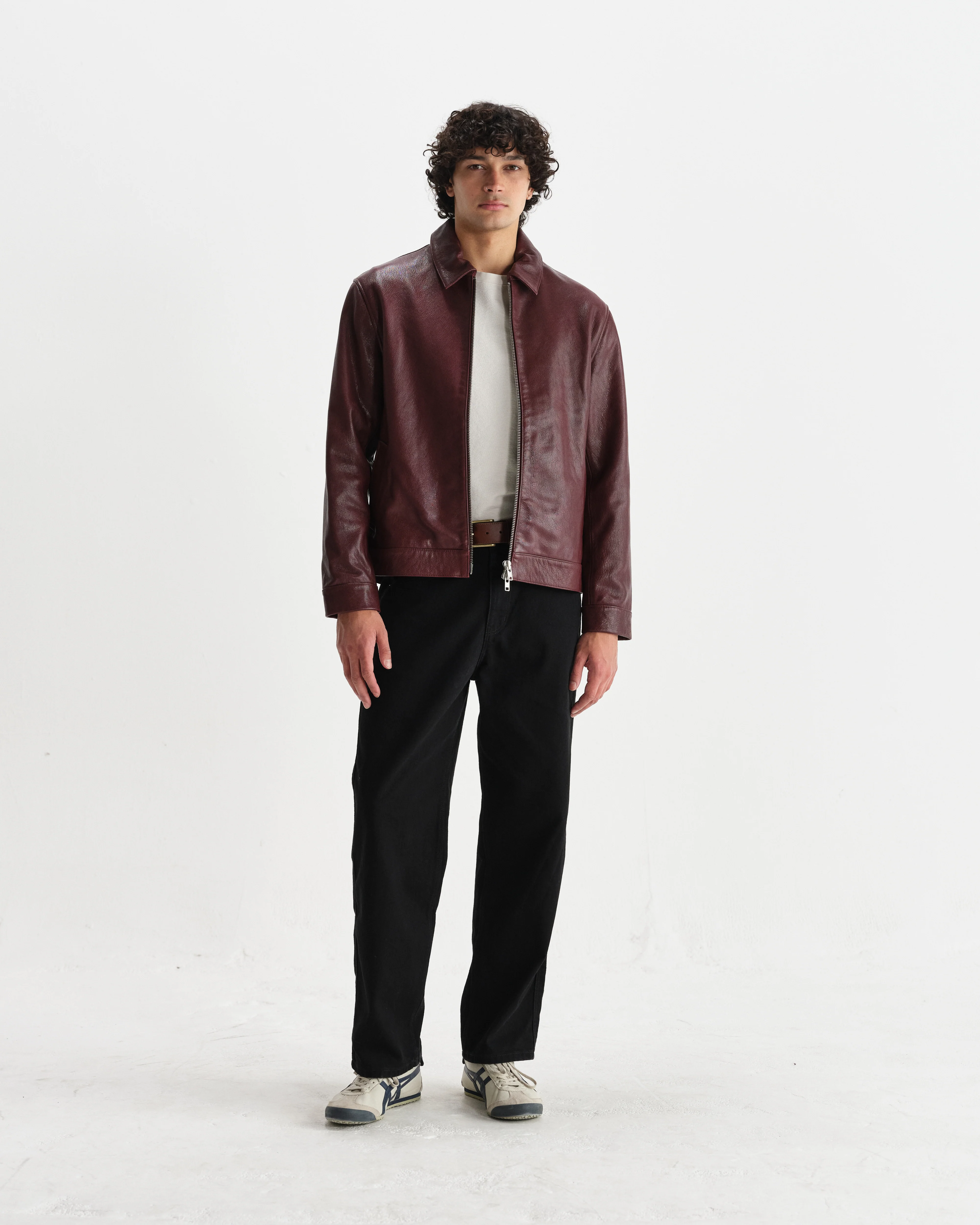 Kendal - Cherry Leather Jacket - Image 5