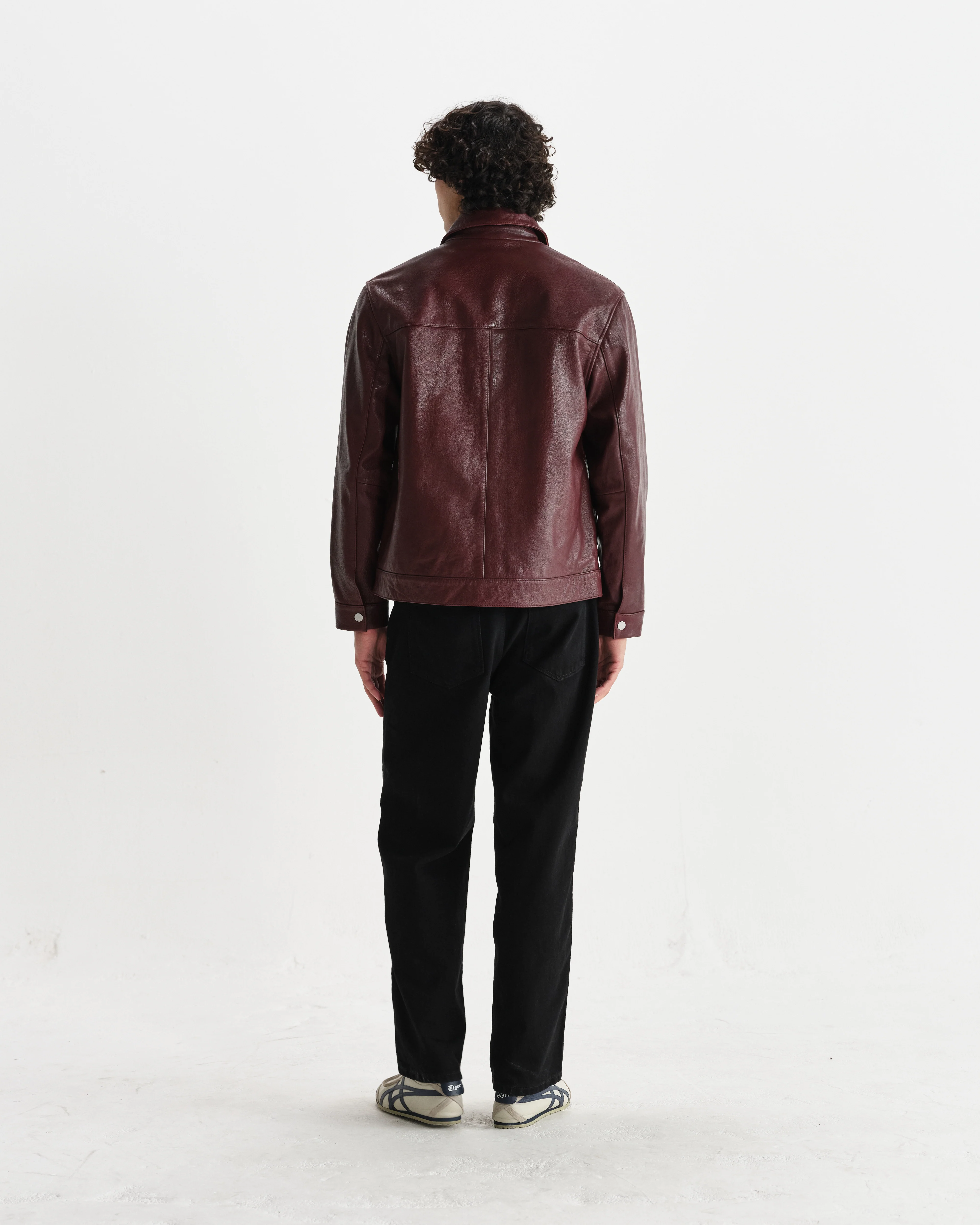 Kendal - Cherry Leather Jacket - Image 8
