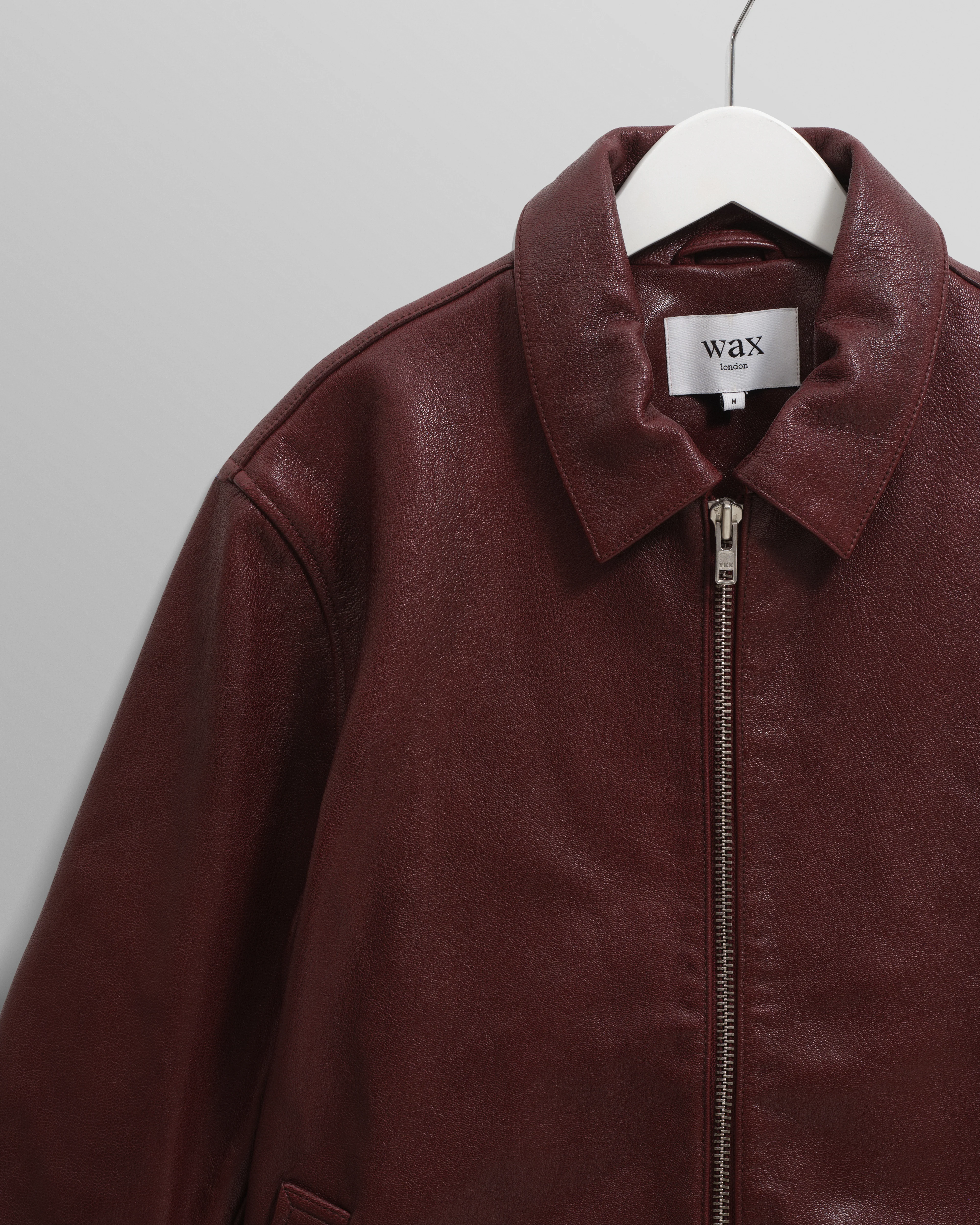 Kendal - Cherry Leather Jacket - Image 9