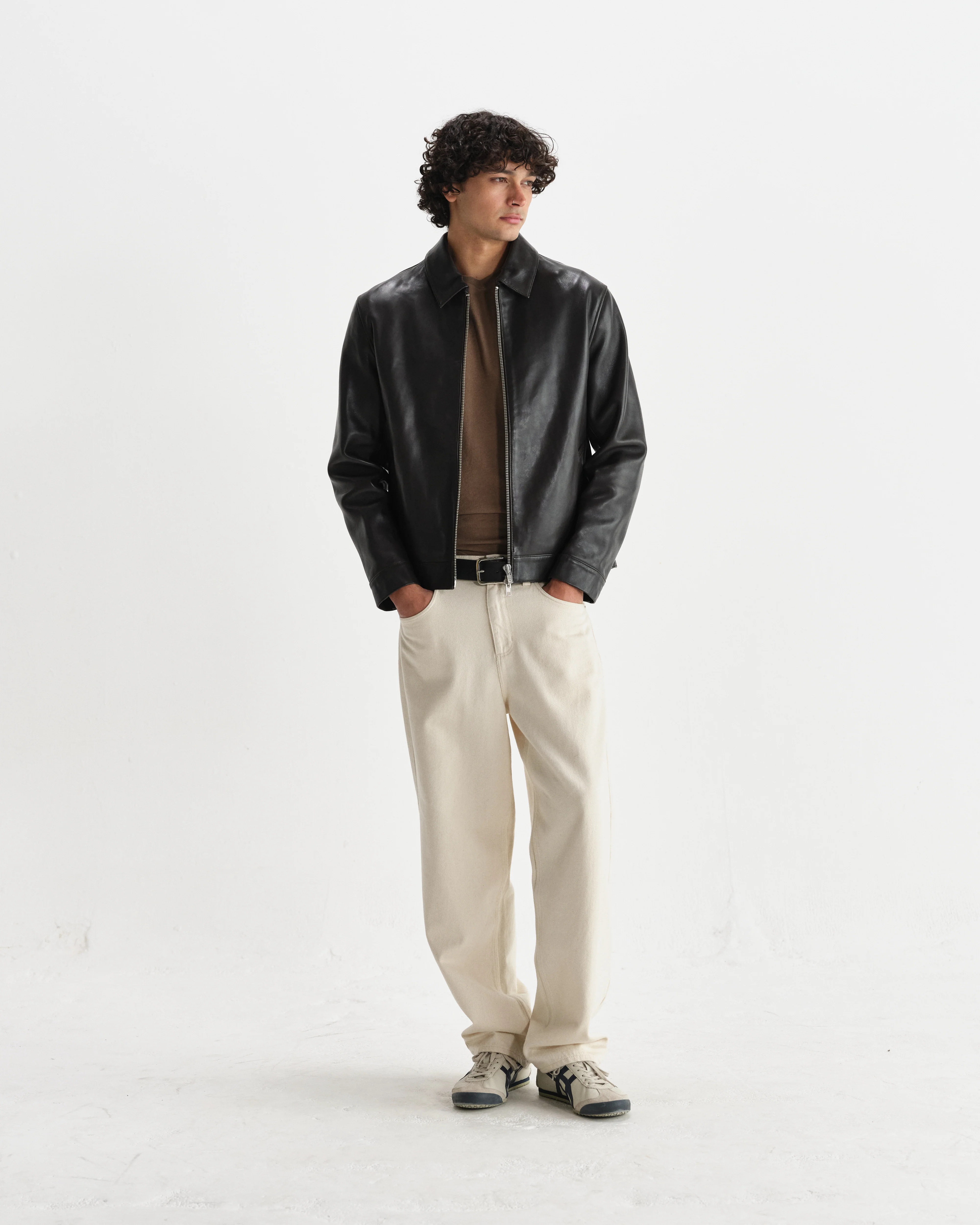 Kendal - Dark Brown Lamb Leather Flight Jacket - Image 7