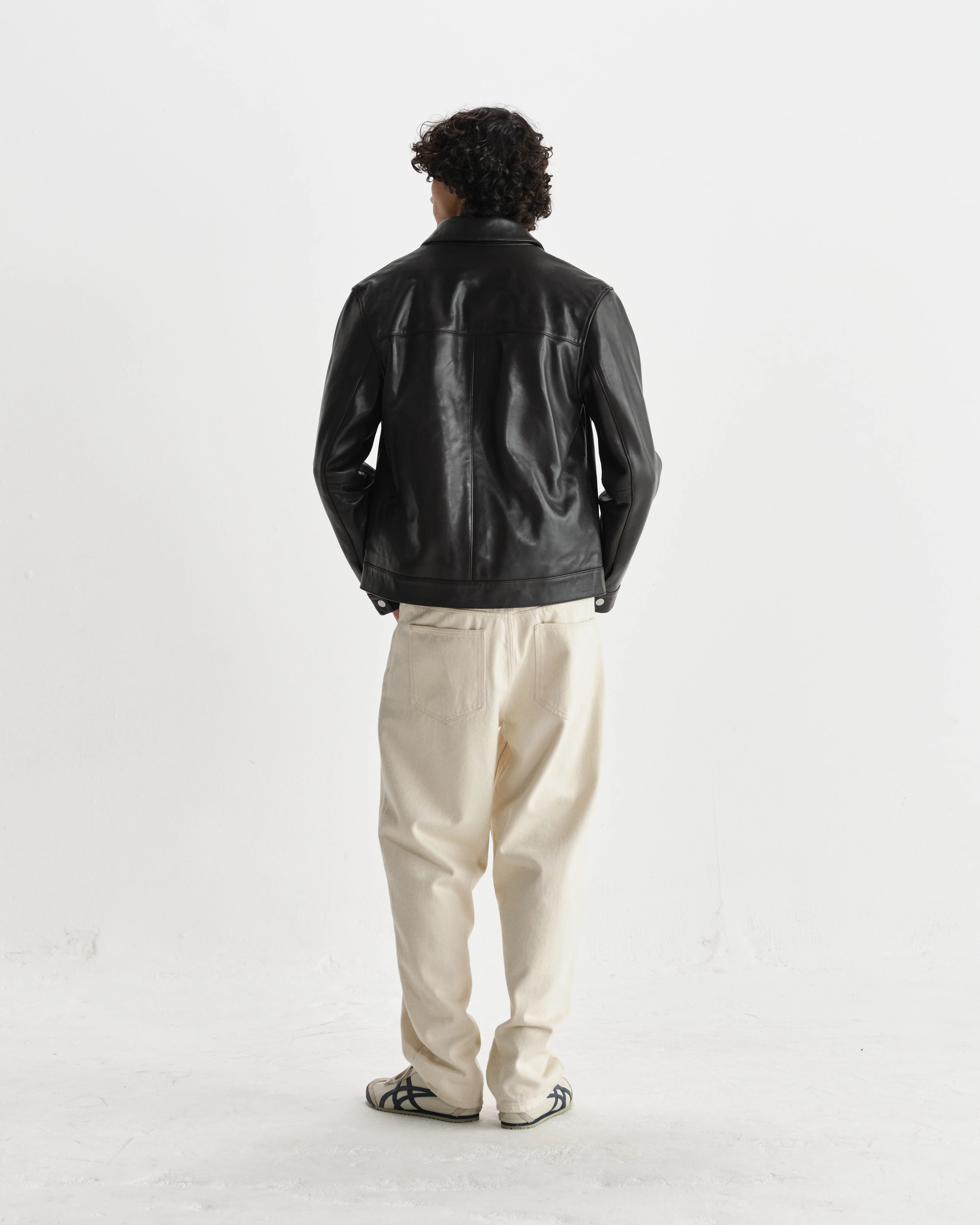 Kendal - Dark Brown Lamb Leather Flight Jacket - Image 9