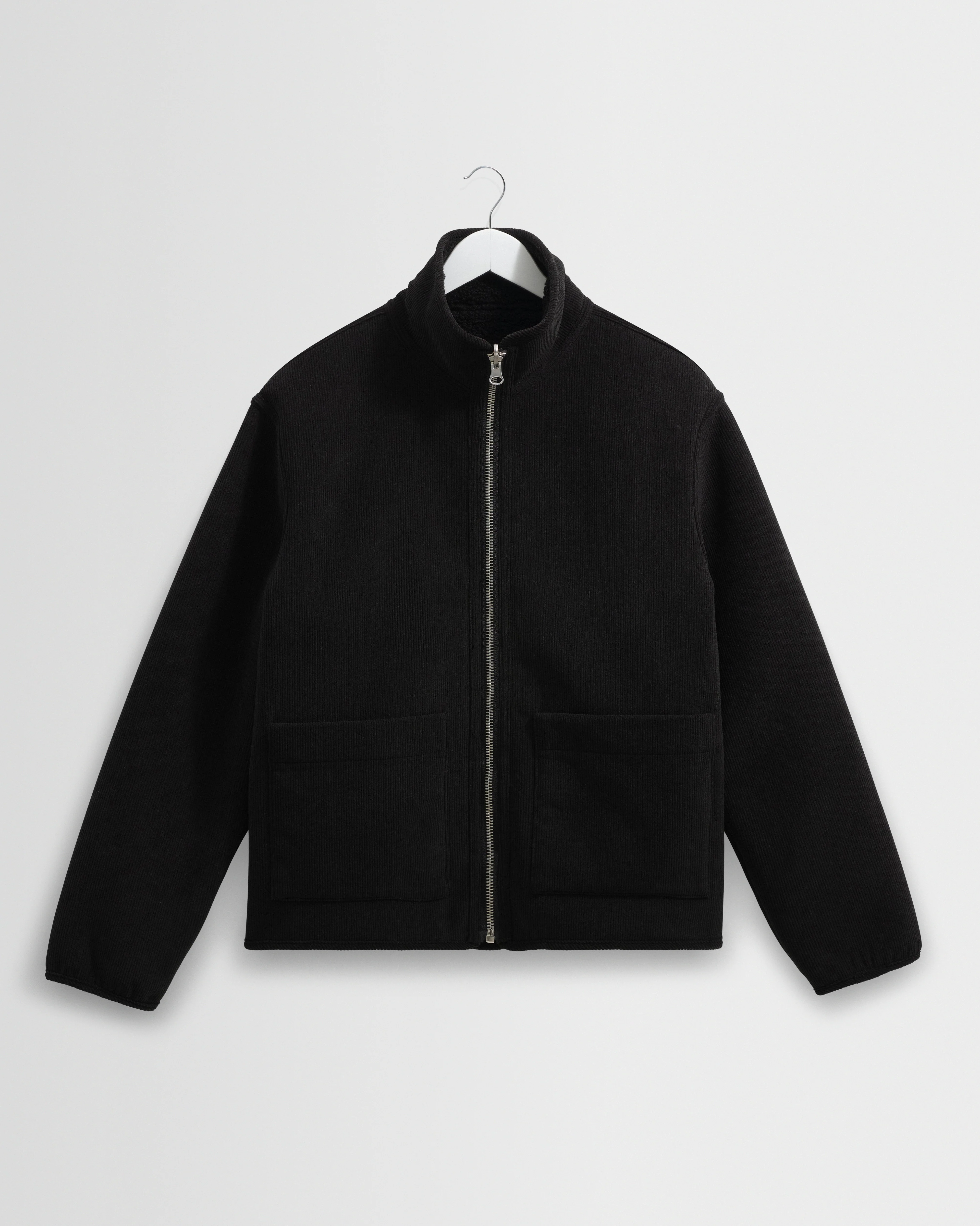 Killick - Black Reversible Corduroy Borg Jacket - Image 8