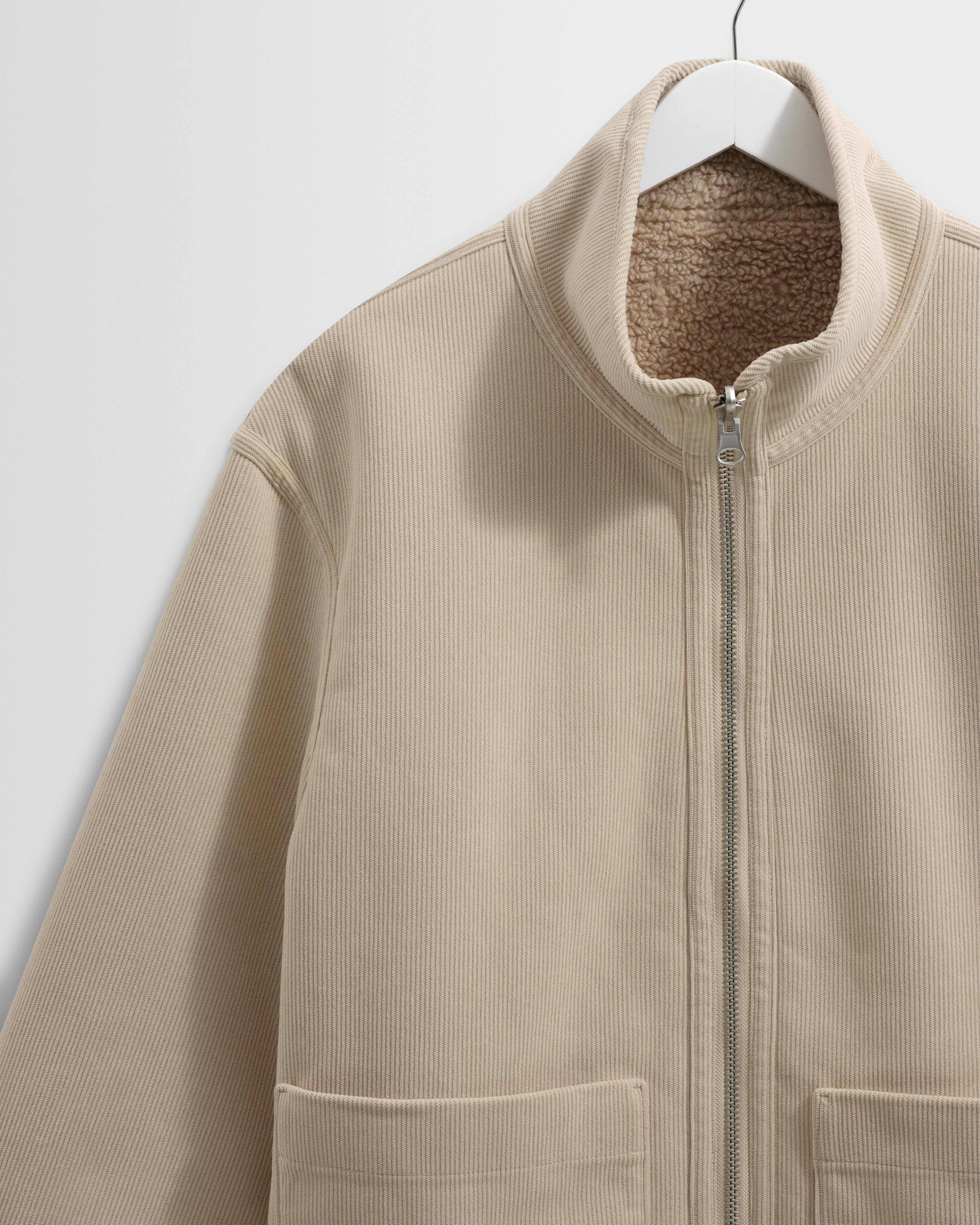 Killick - Natural Reversible Corduroy Borg Jacket - Image 9