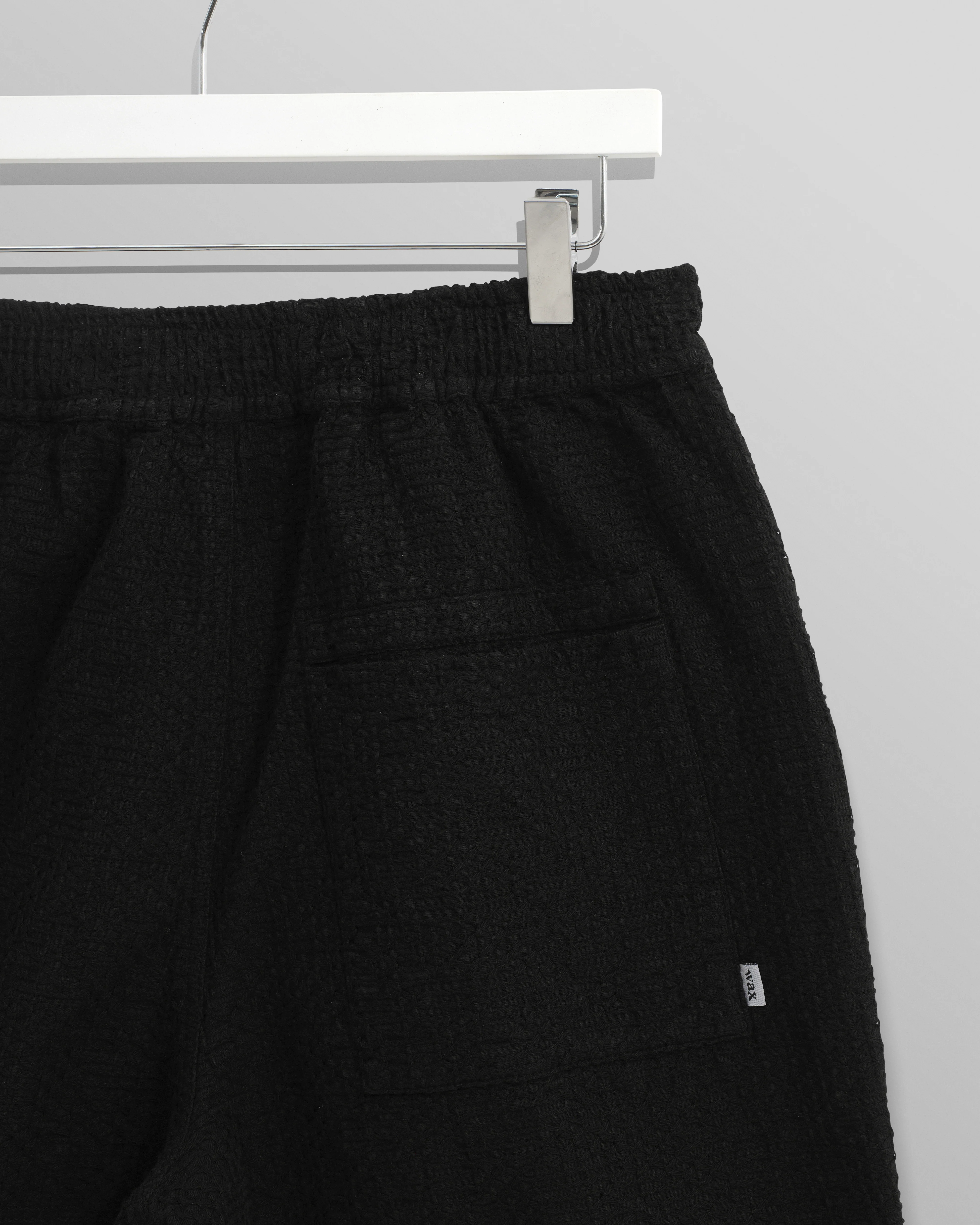Kurt - Black Honeycomb Cotton Shorts - Image 10