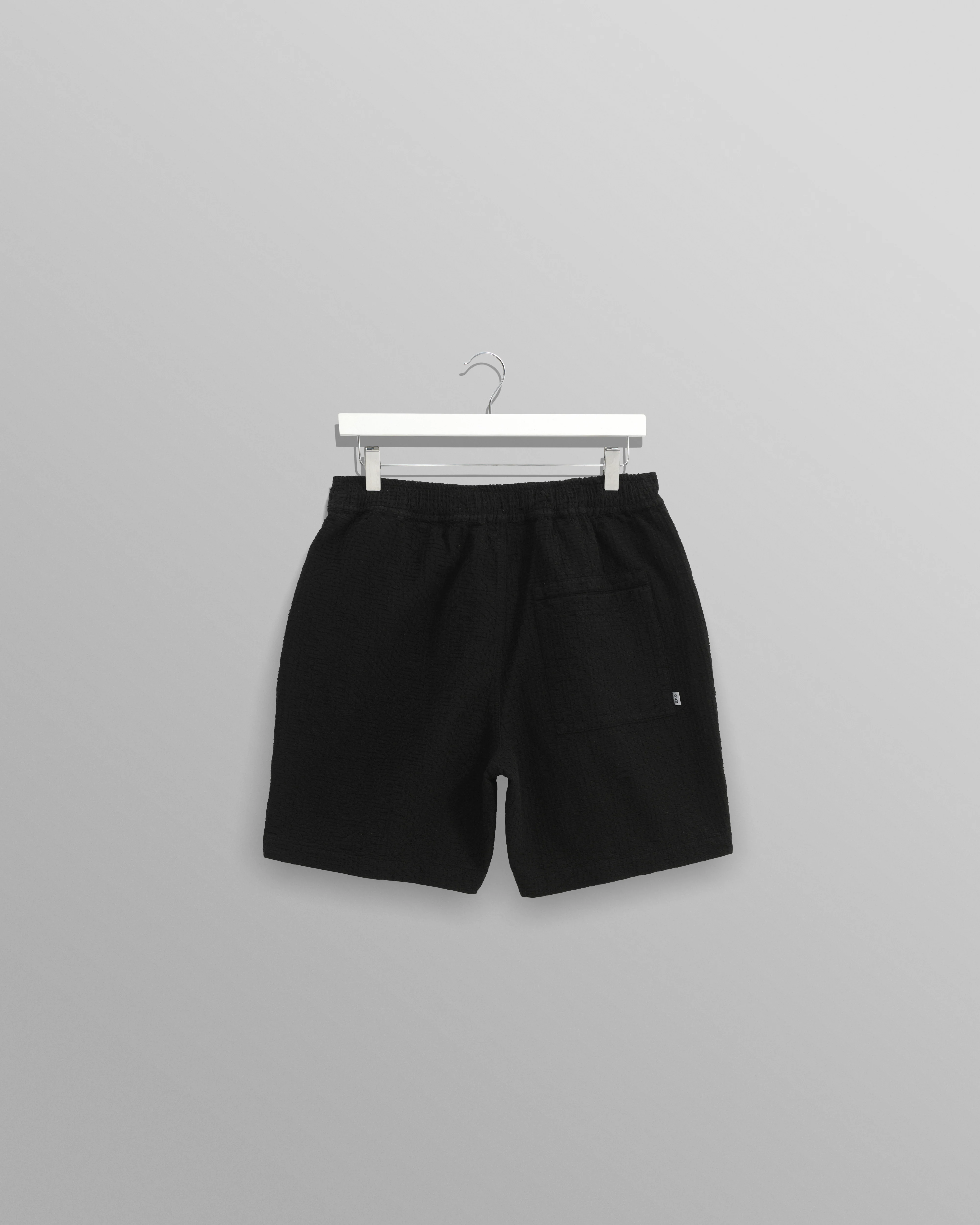 Kurt - Black Honeycomb Cotton Shorts - Image 9