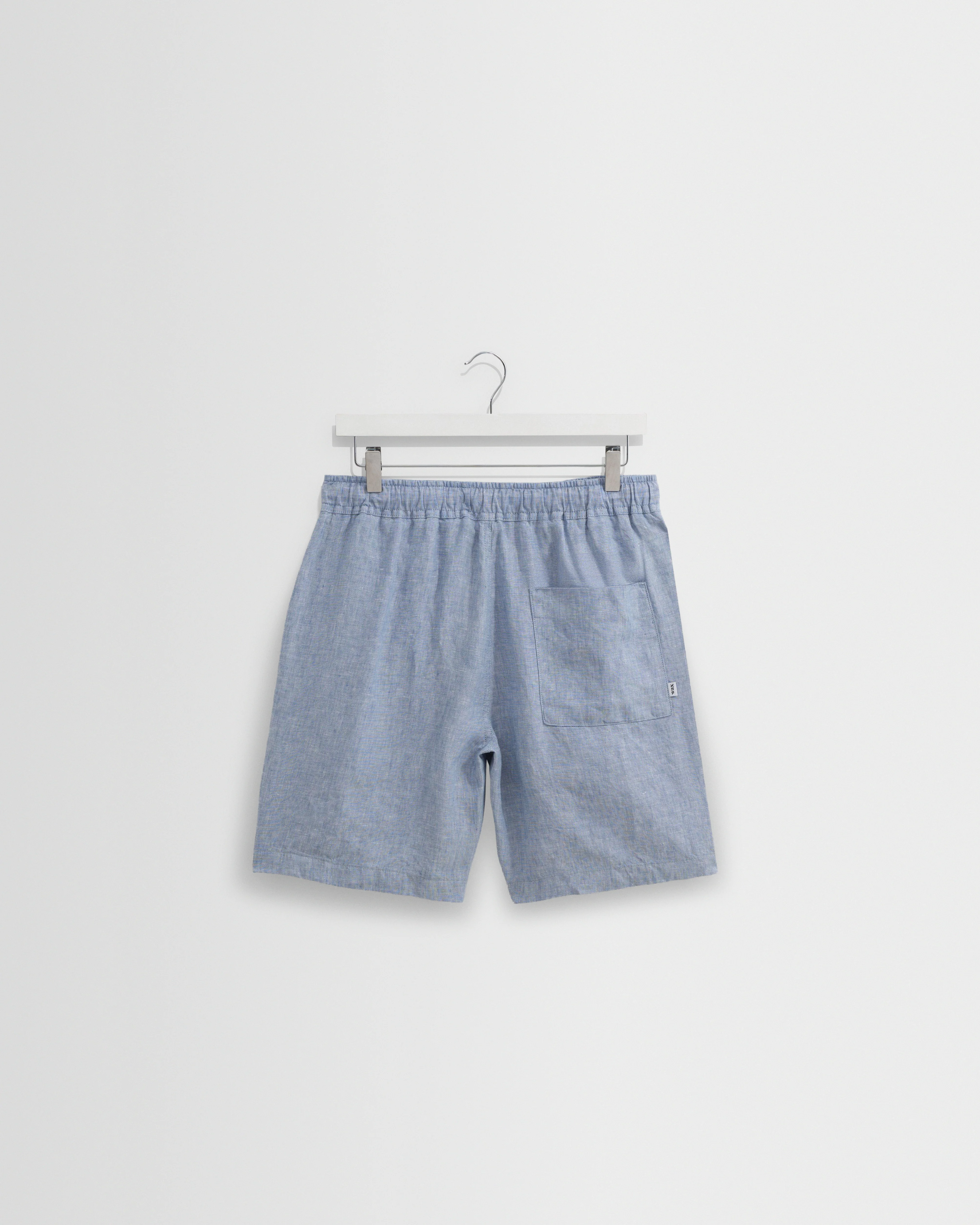 Kurt - Blue Two-Tone Linen Shorts - Image 10