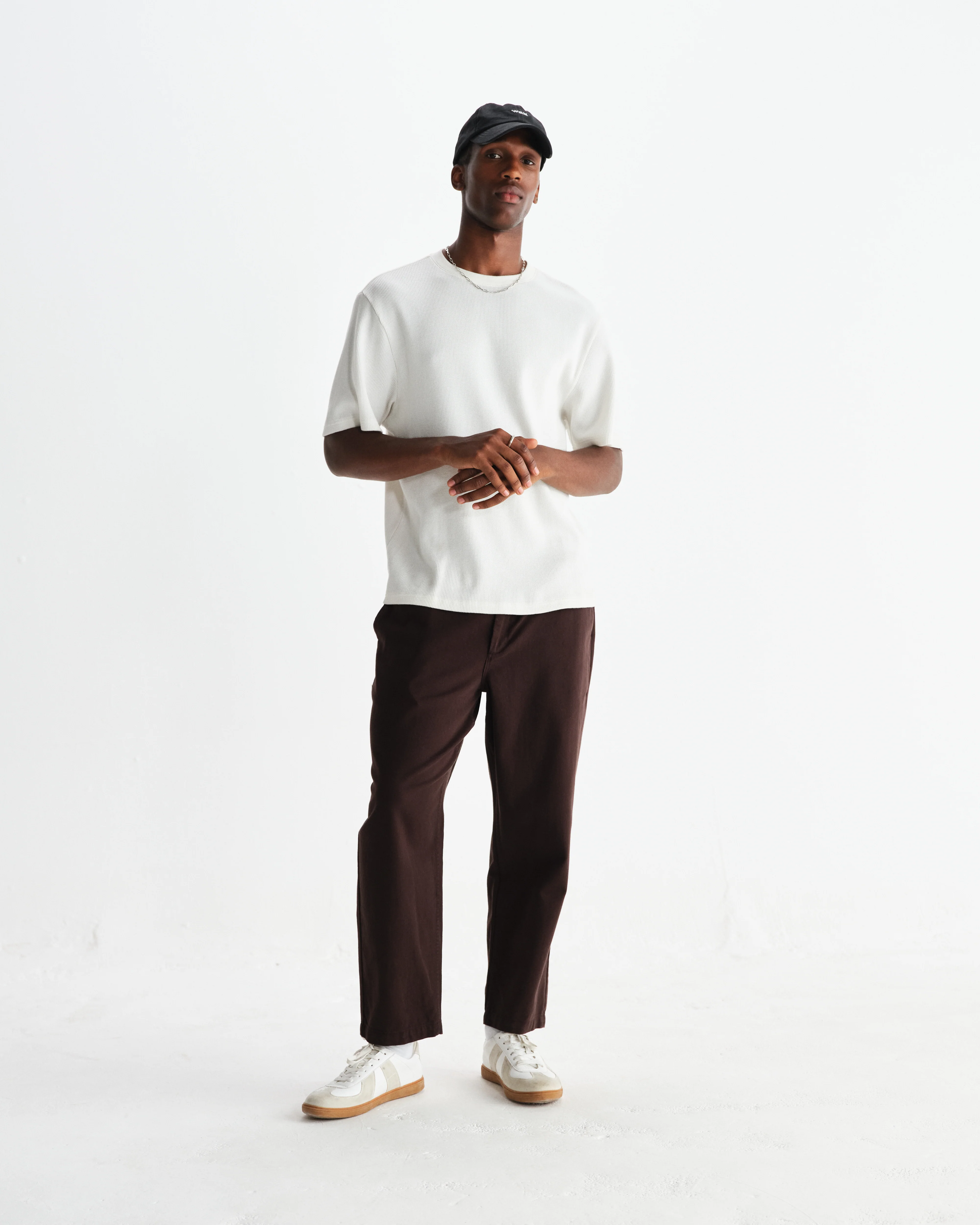 Kurt - Dark Brown Organic Cotton Trousers - Image 2