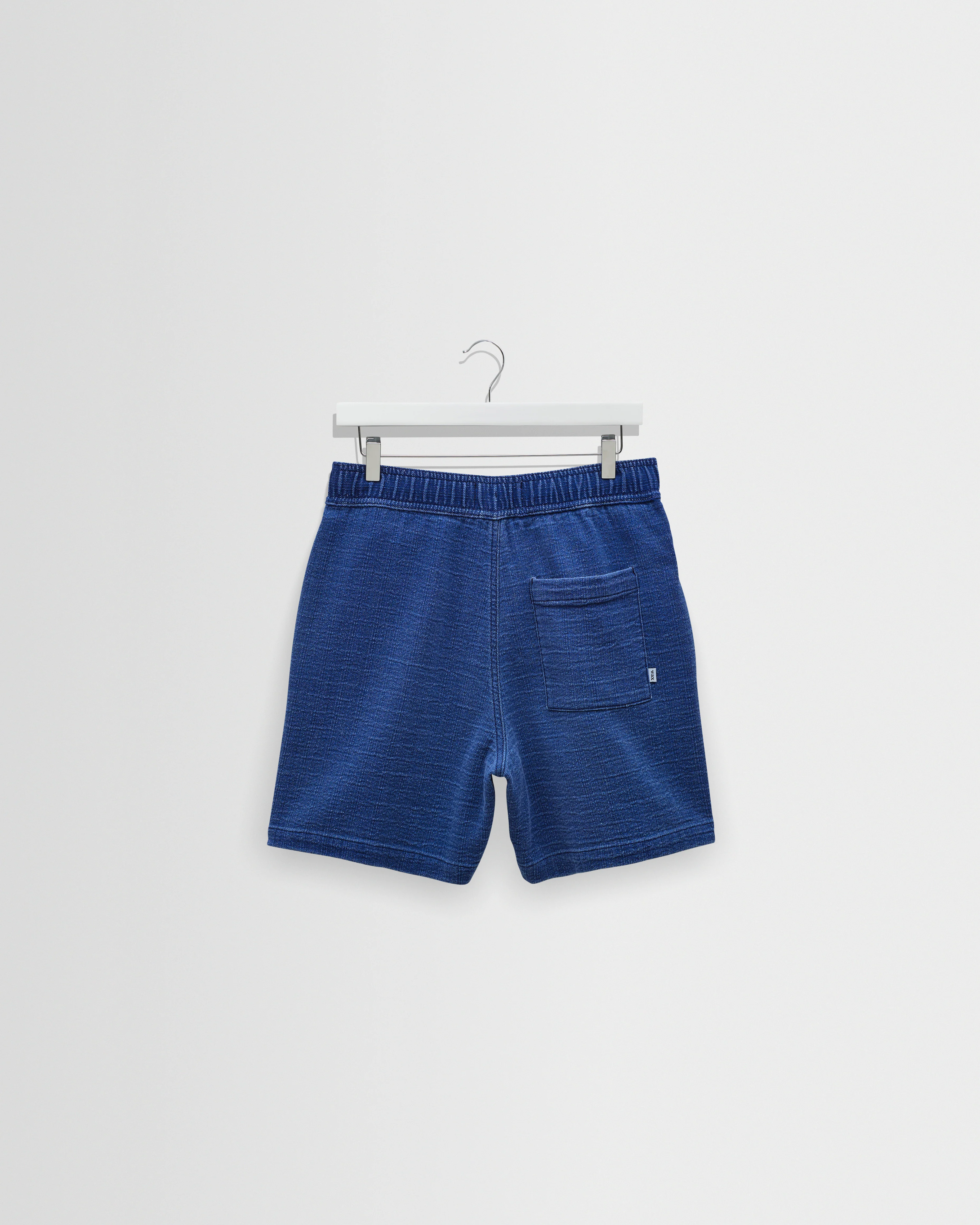 Kurt - Indigo Dobby Textured Organic Cotton Shorts - Image 7