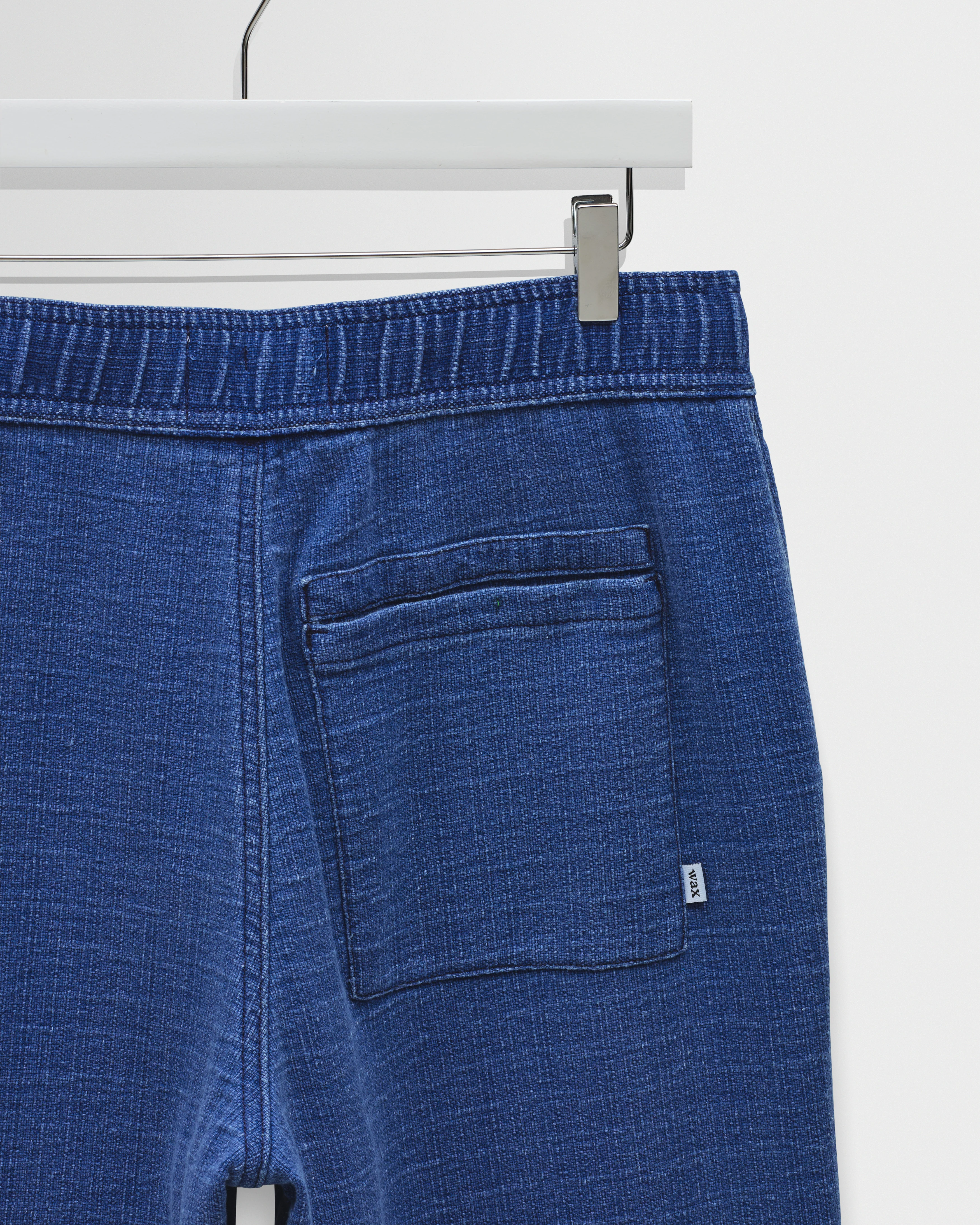 Kurt - Indigo Textured Organic Dobby Cotton Relaxed Fit Trousers - Image 8