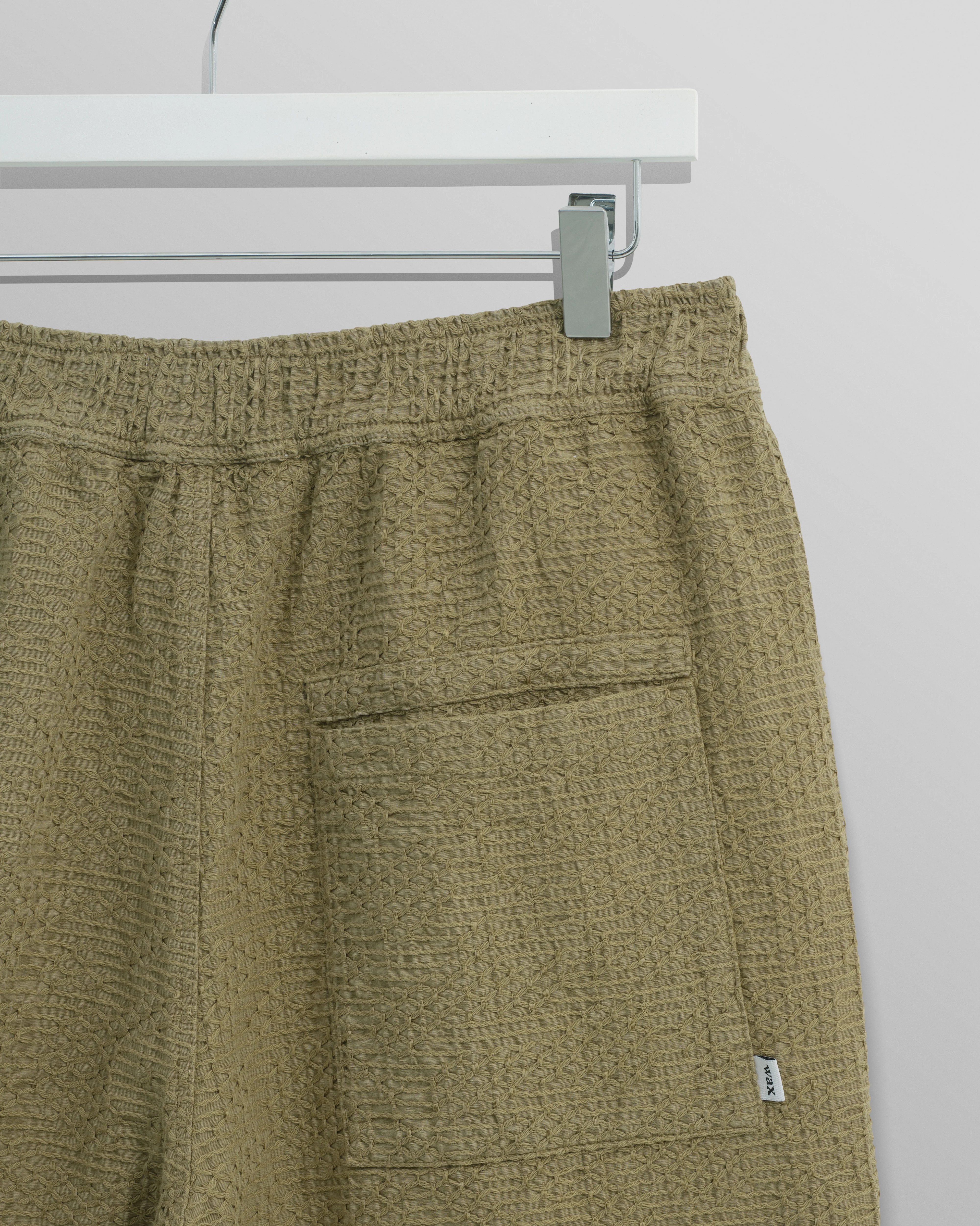 Kurt - Khaki Honeycomb Cotton Shorts - Image 10
