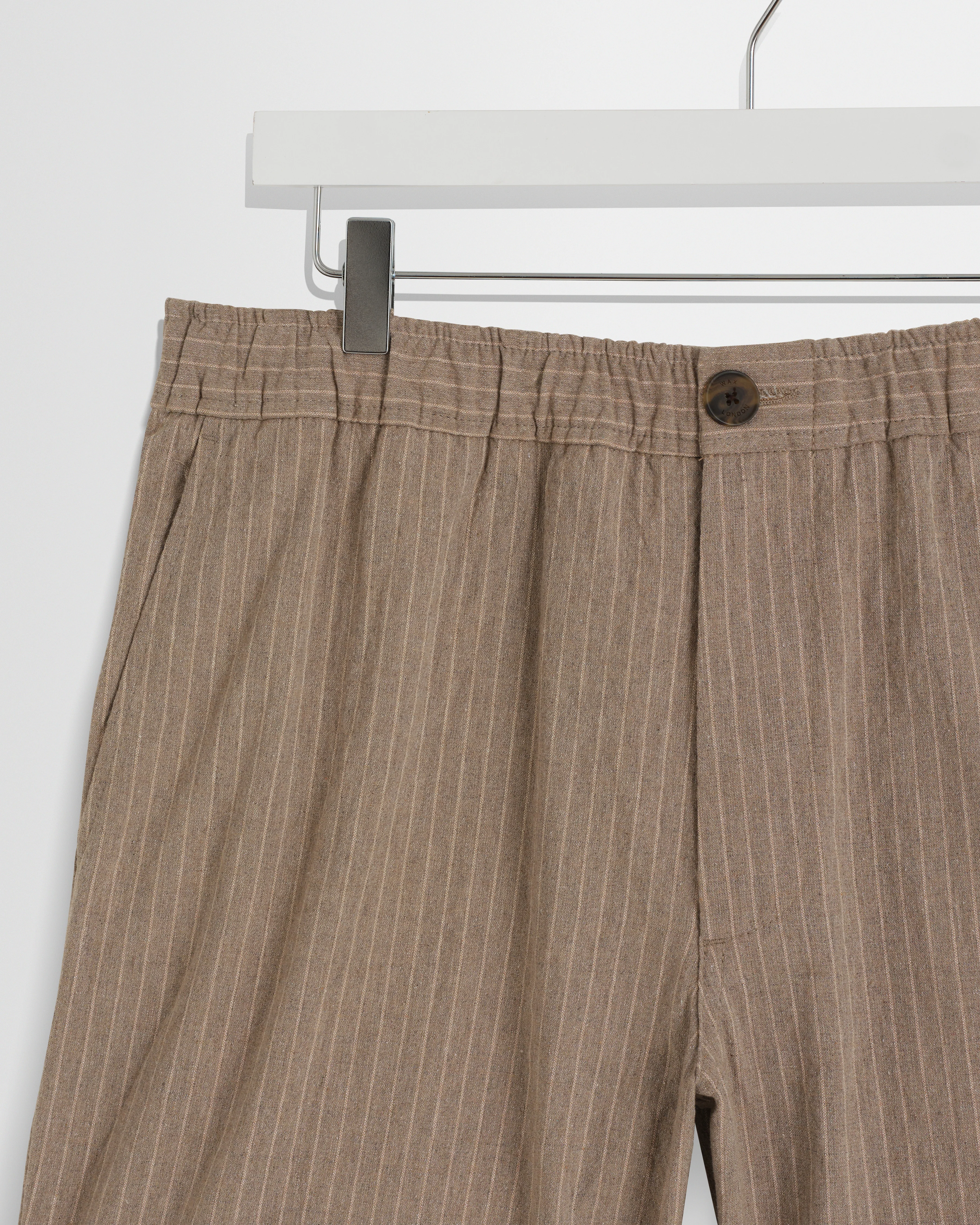 Kurt - Natural Chalk Stripe Shorts - Image 6