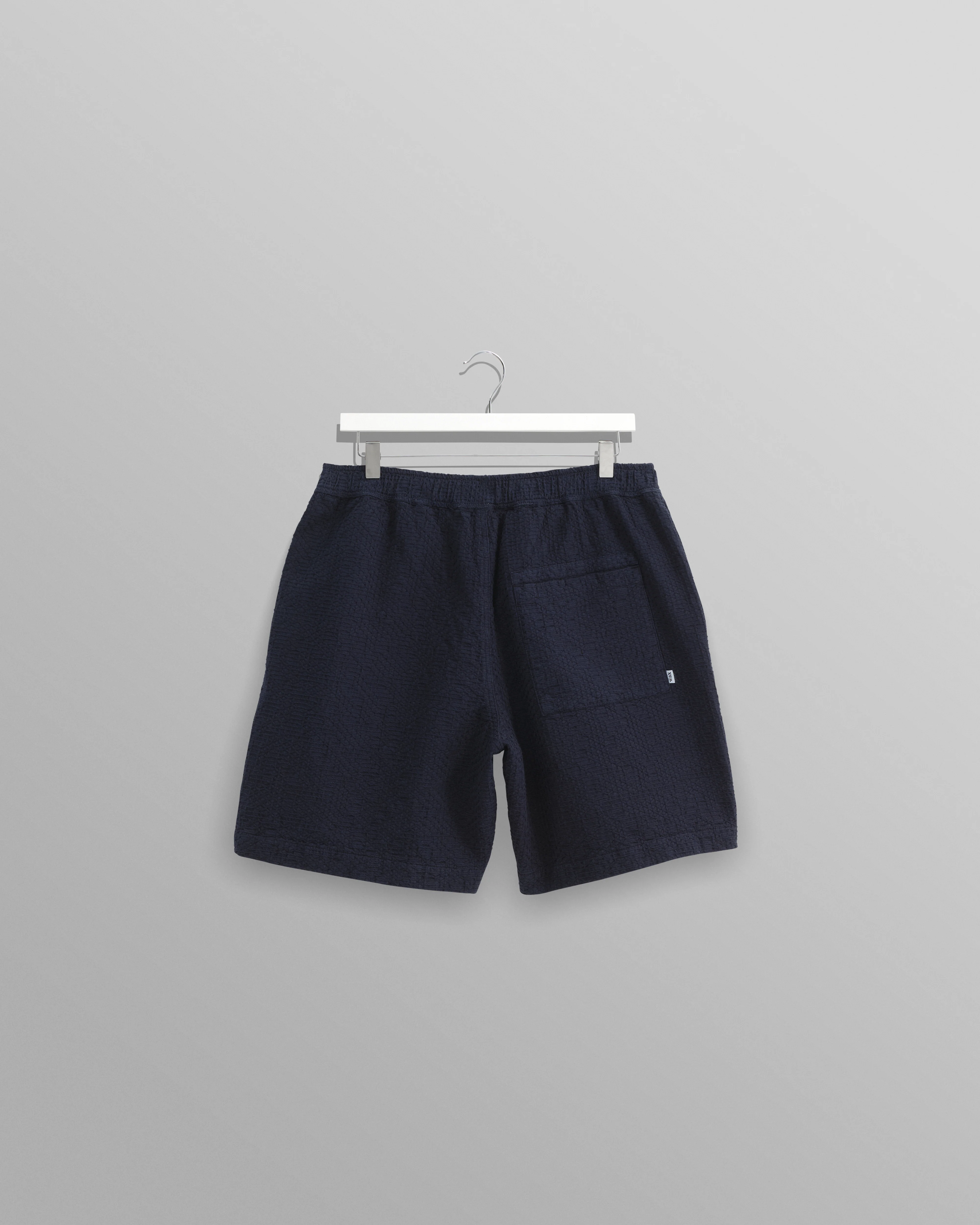Kurt - Navy Honeycomb Cotton Shorts - Image 10