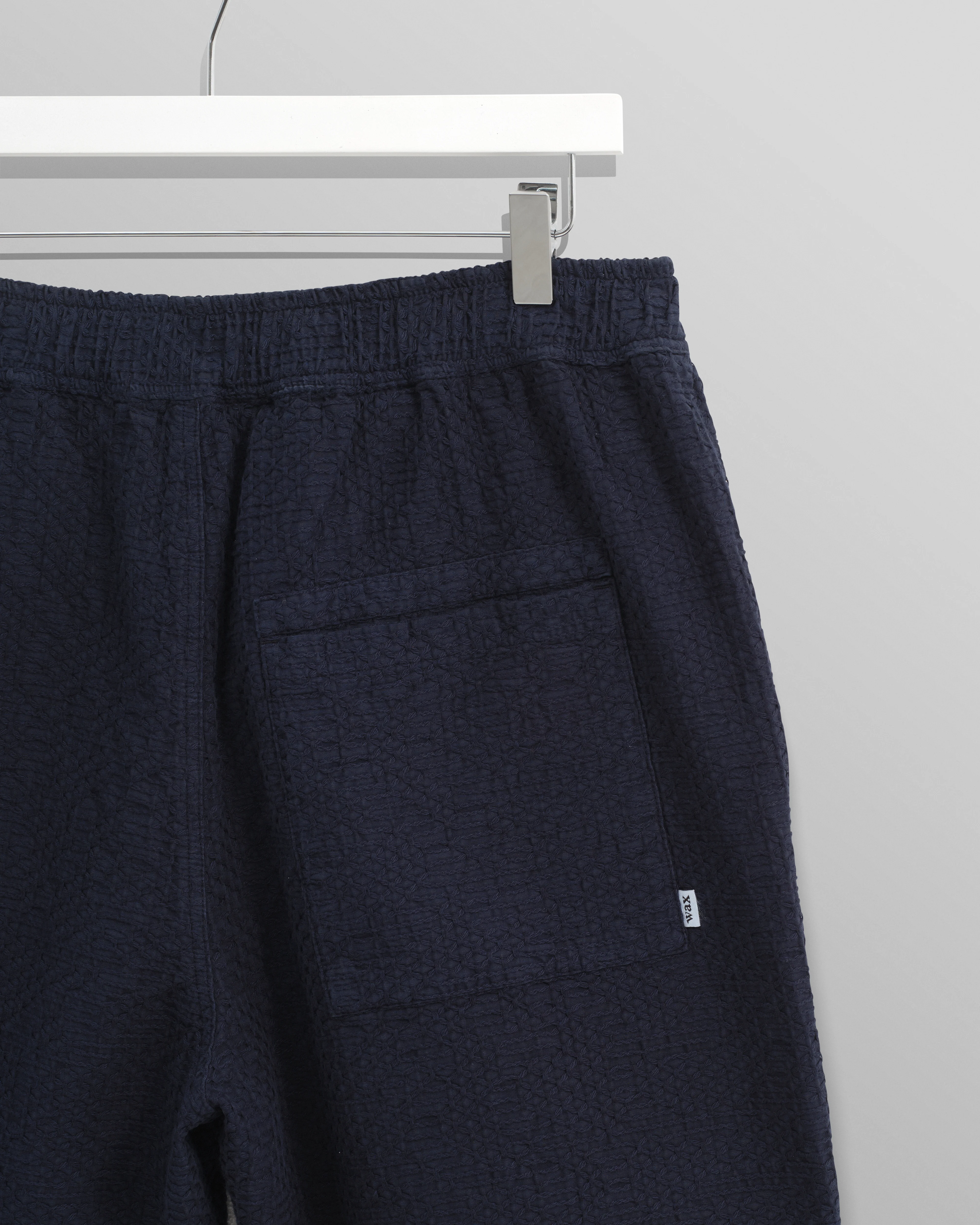 Kurt - Navy Honeycomb Cotton Shorts - Image 11