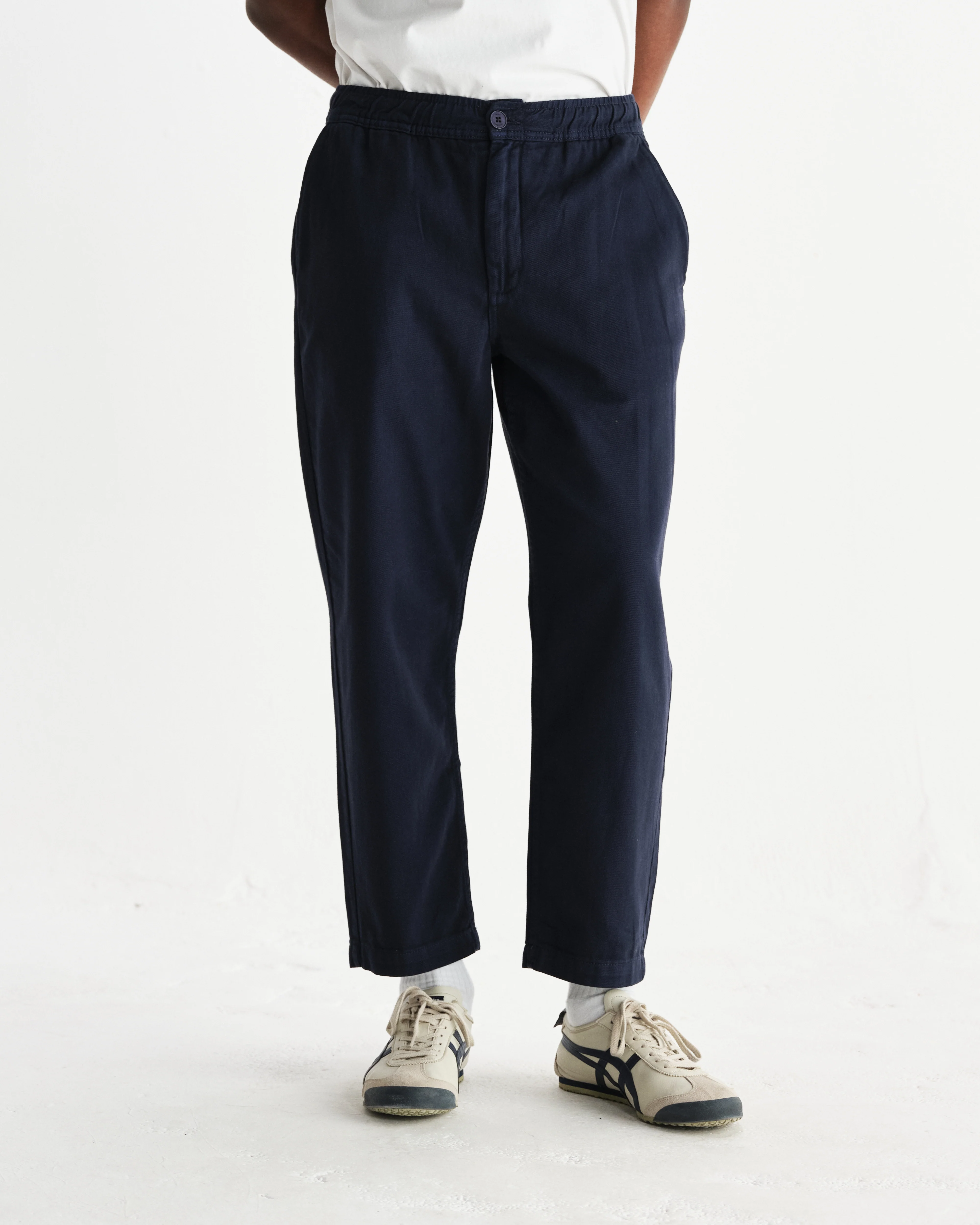 Kurt - Navy Organic Cotton Trousers - Image 3