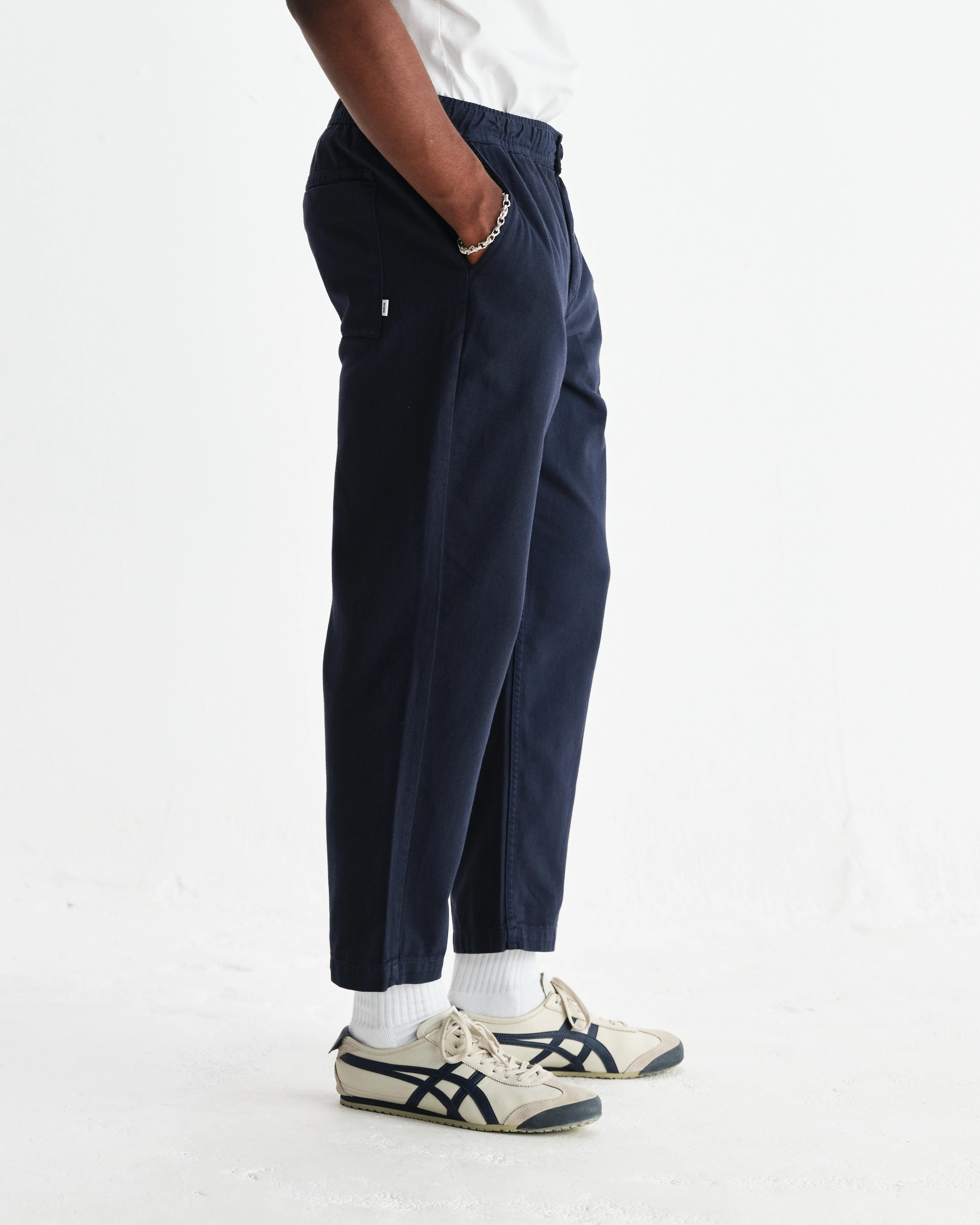Kurt - Navy Organic Cotton Trousers - Image 4