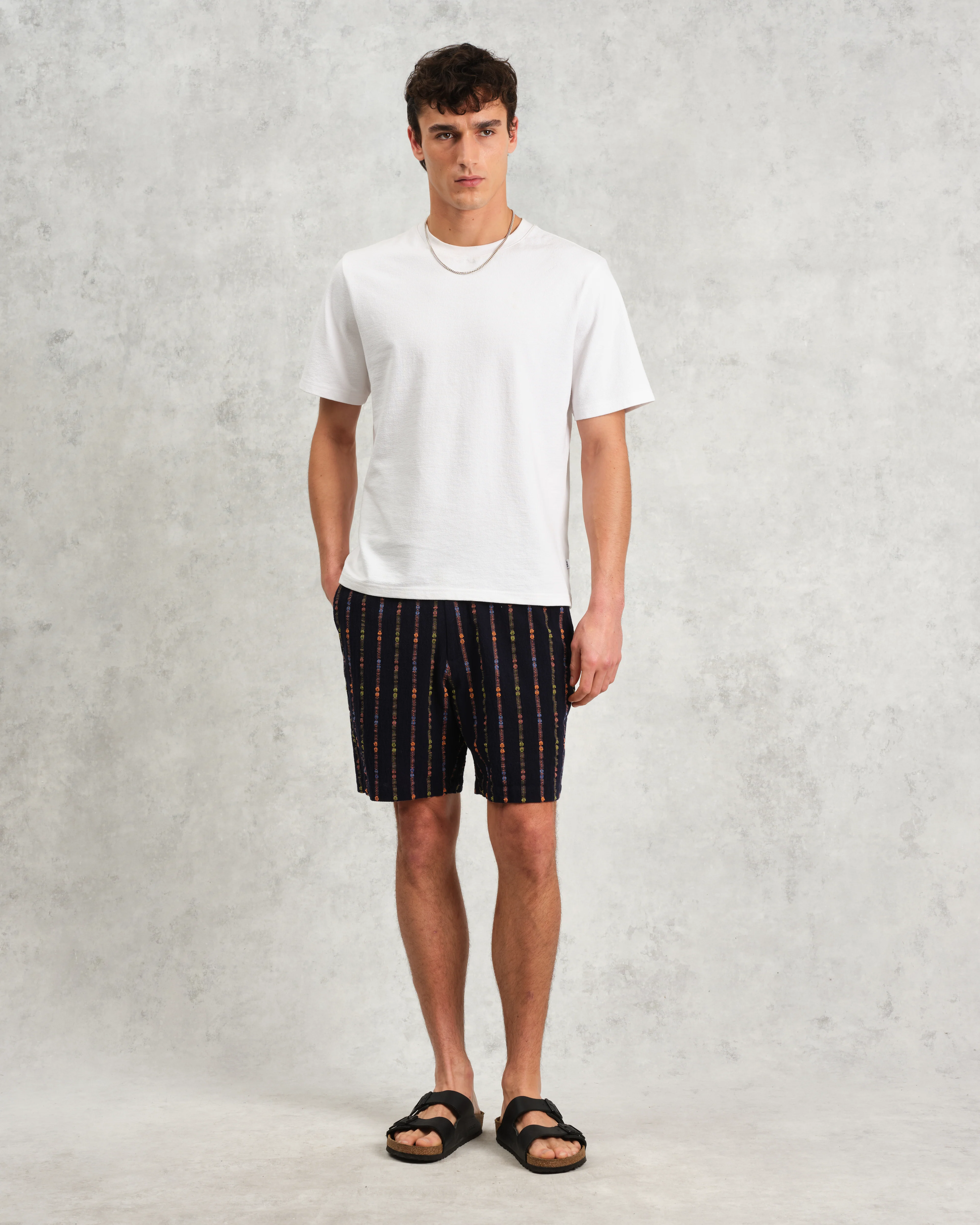 Kurt - Navy Stripe Shorts - Image 2