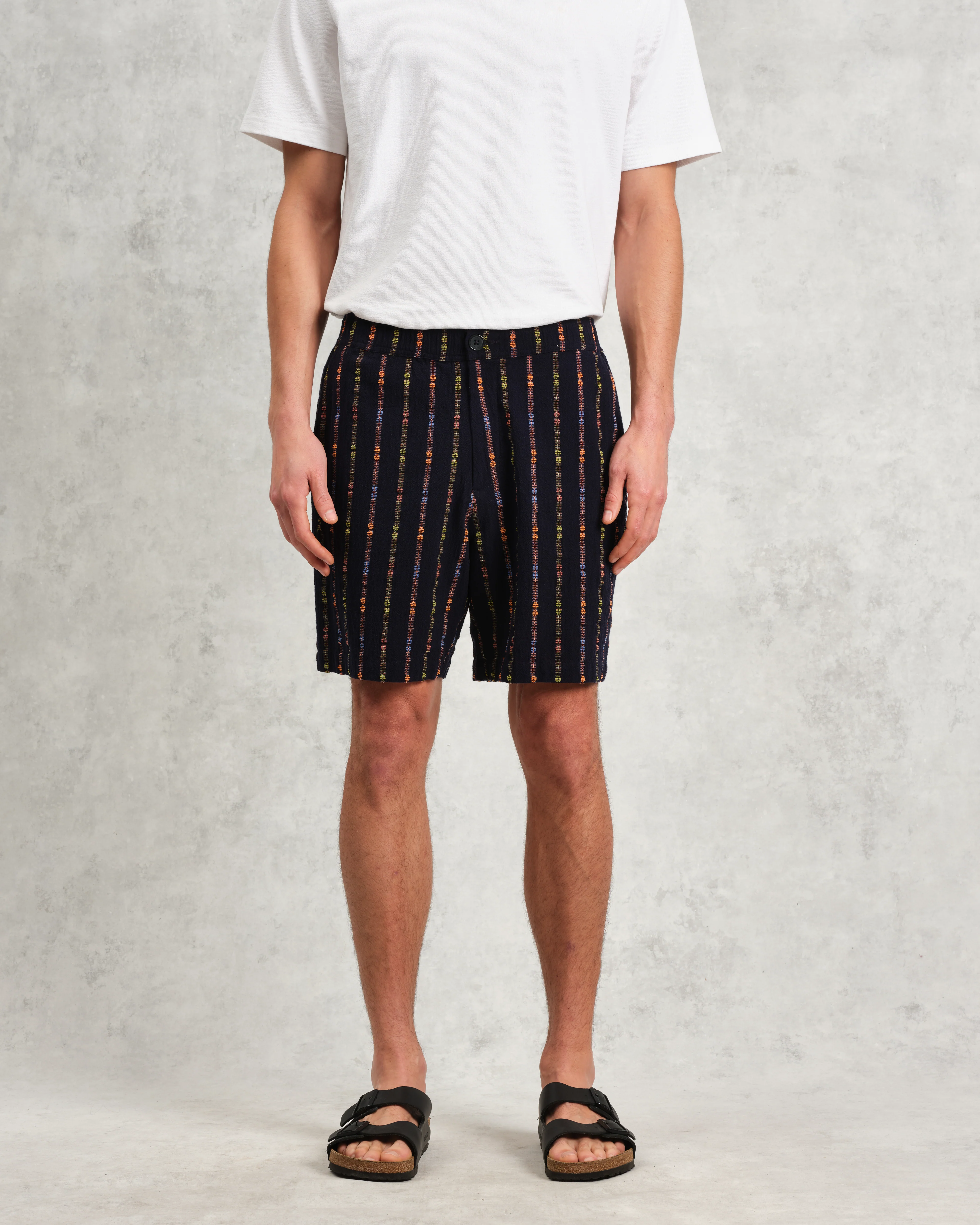 Kurt - Navy Stripe Shorts - Image 3