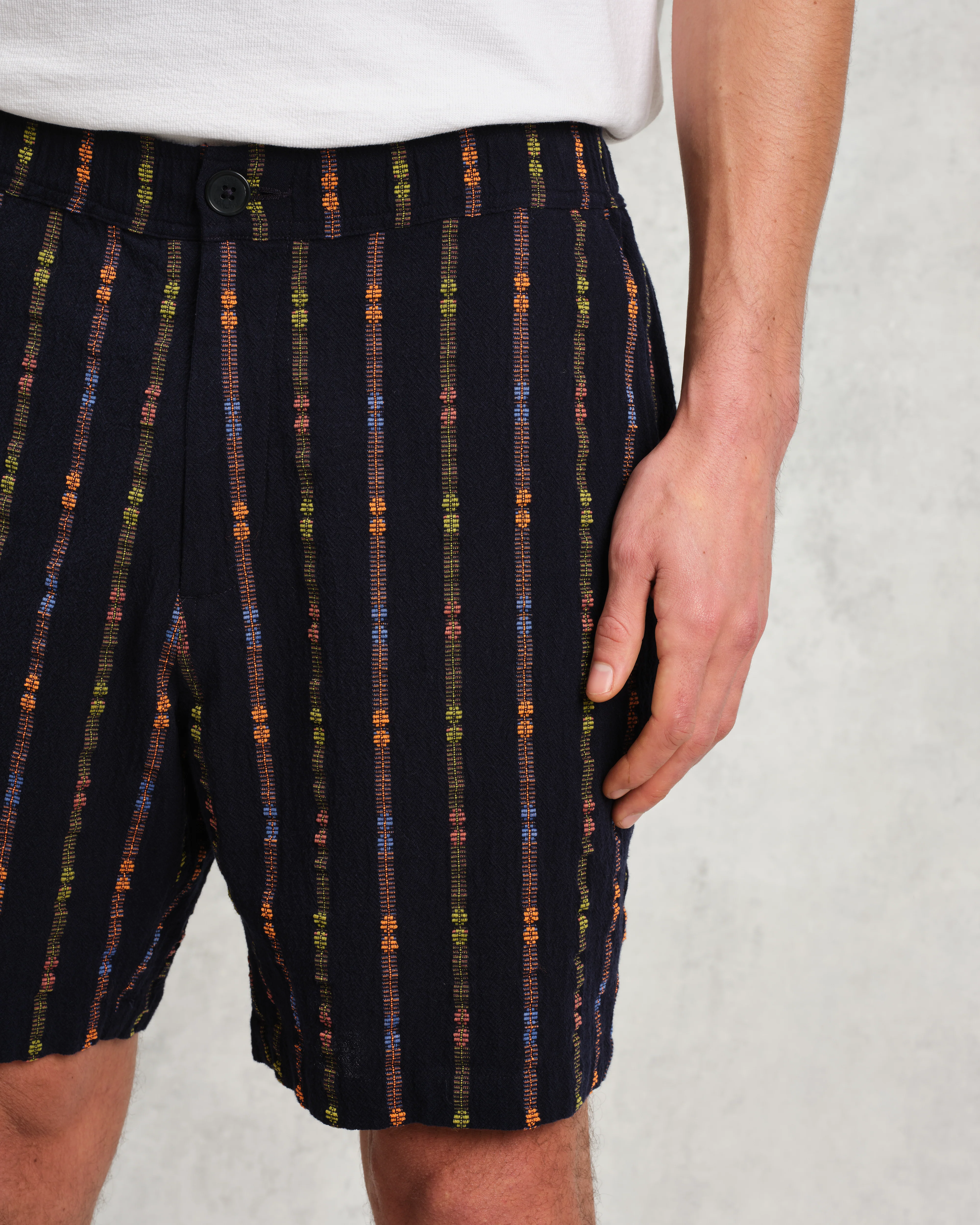 Kurt - Navy Stripe Shorts - Image 4