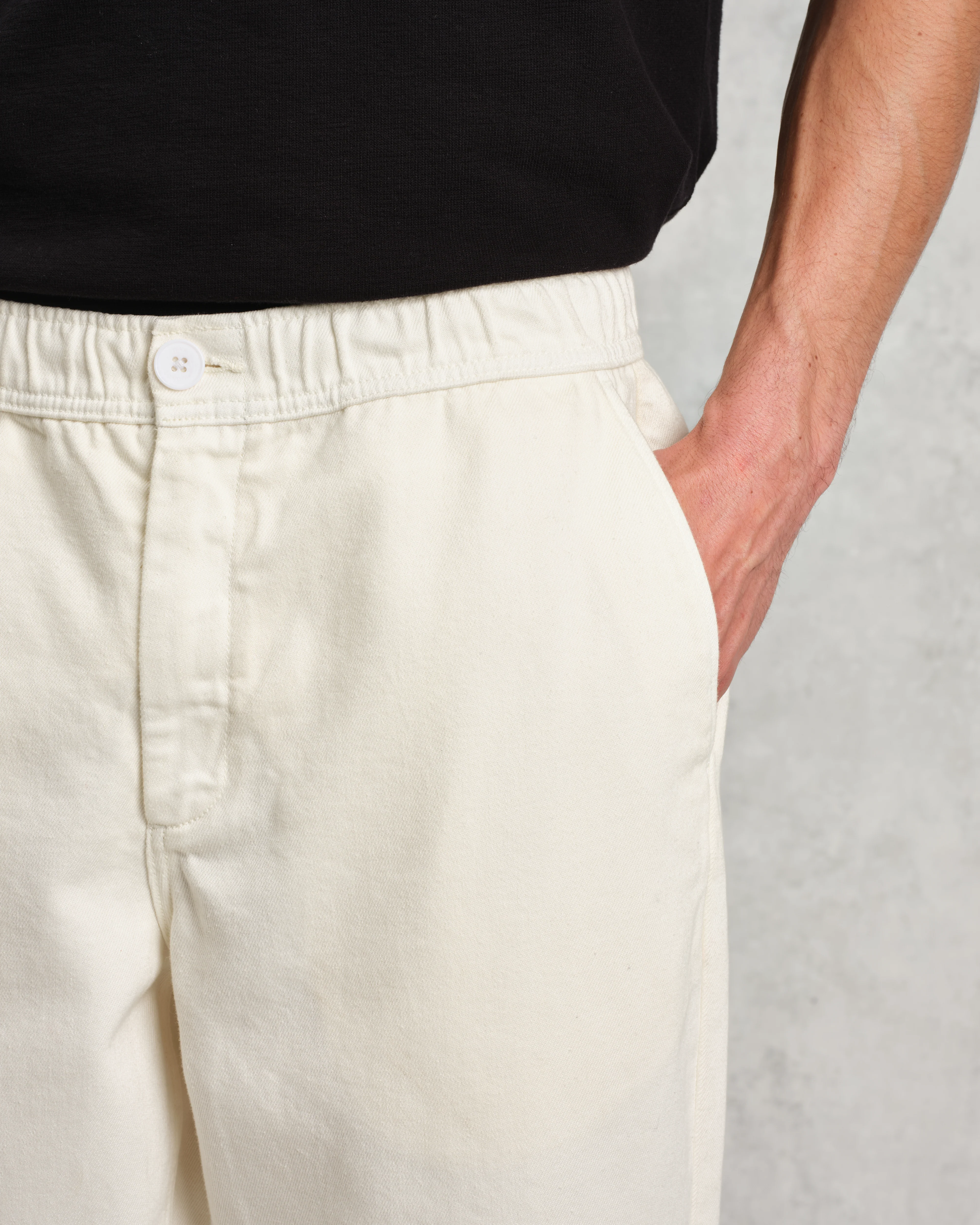 Kurt - Off White Organic Cotton Trousers - Image 4