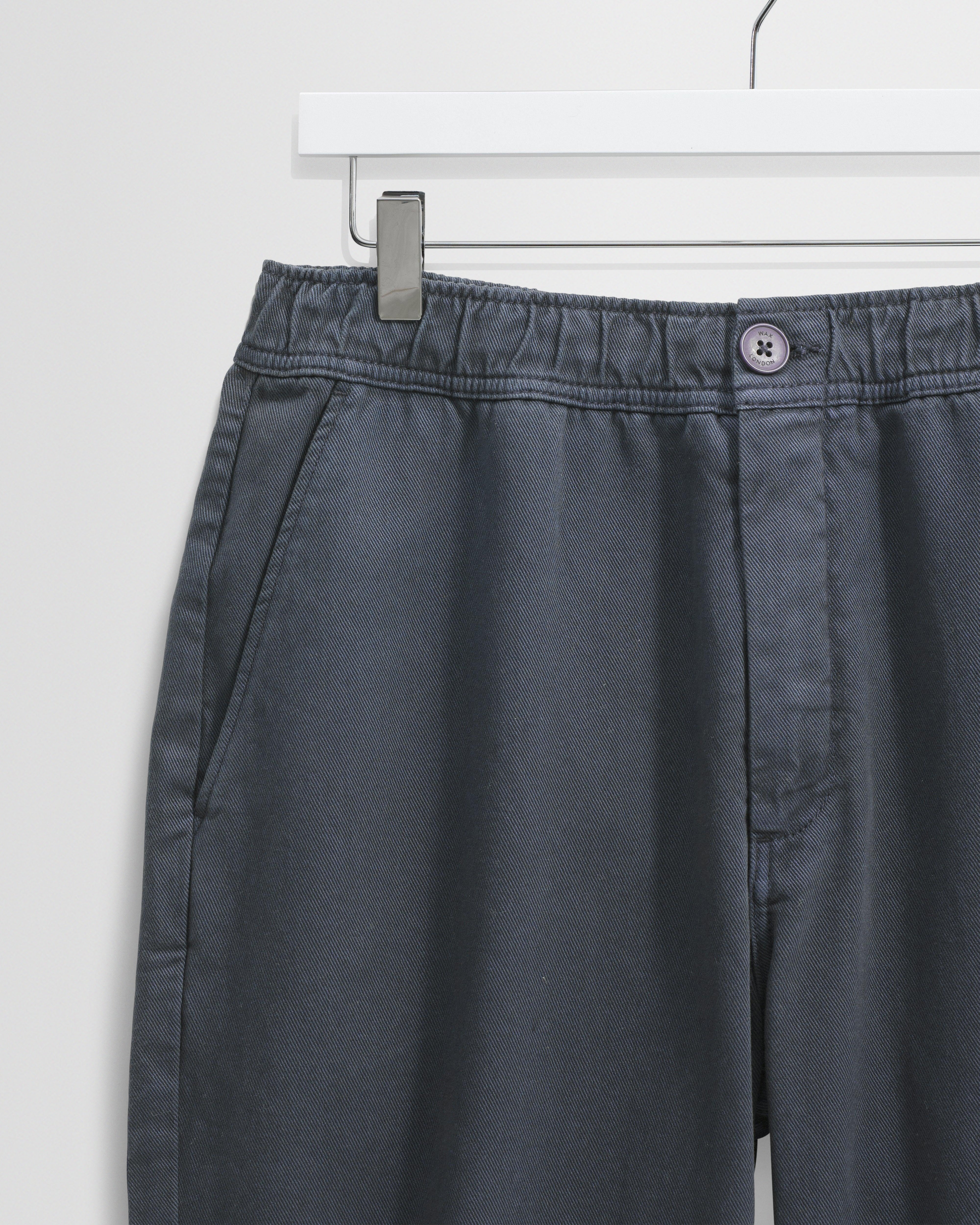 Kurt - Petrol Blue Organic Cotton Trousers - Image 7