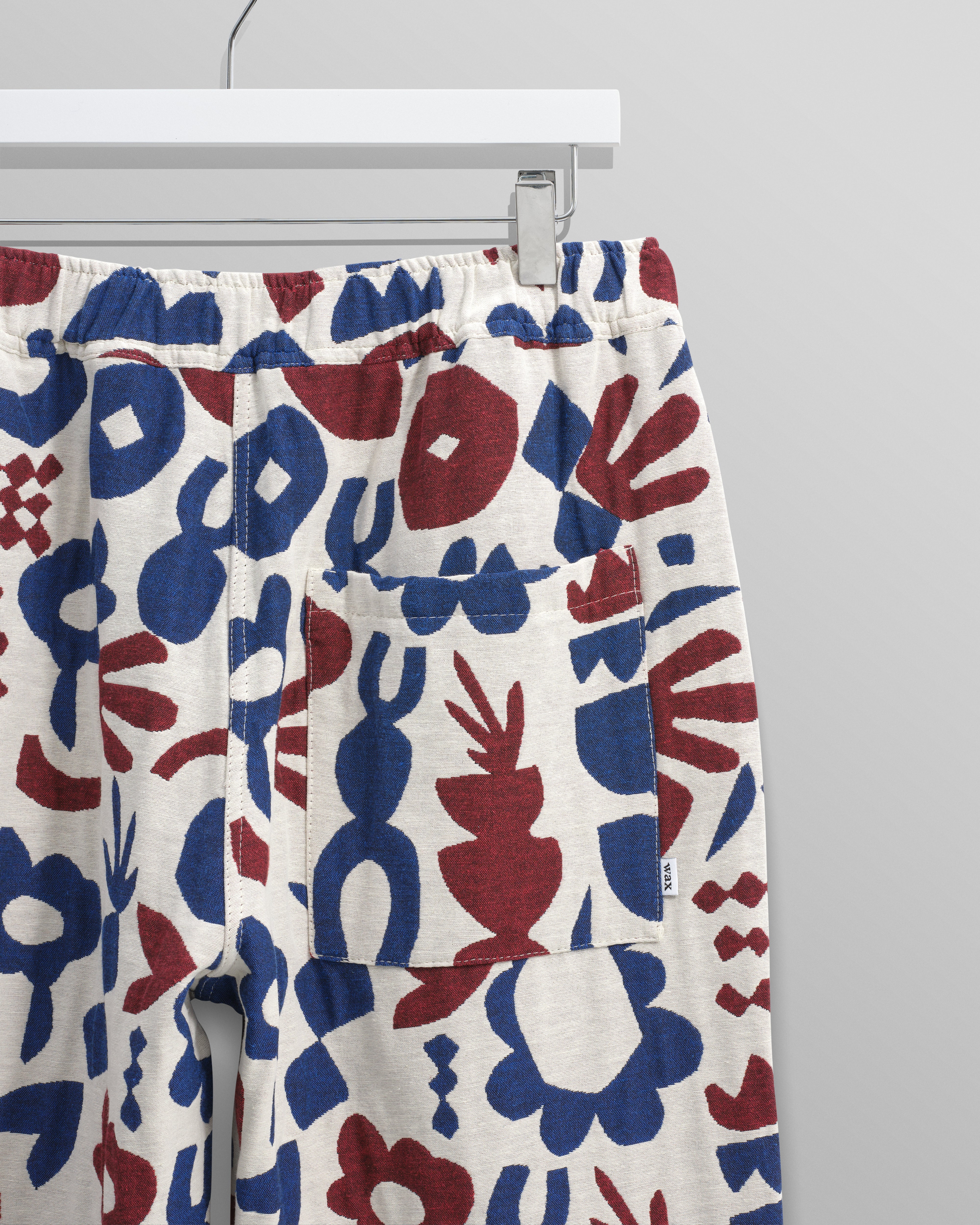 Kurt - Red And Blue Spin Jacquard Trousers - Image 11