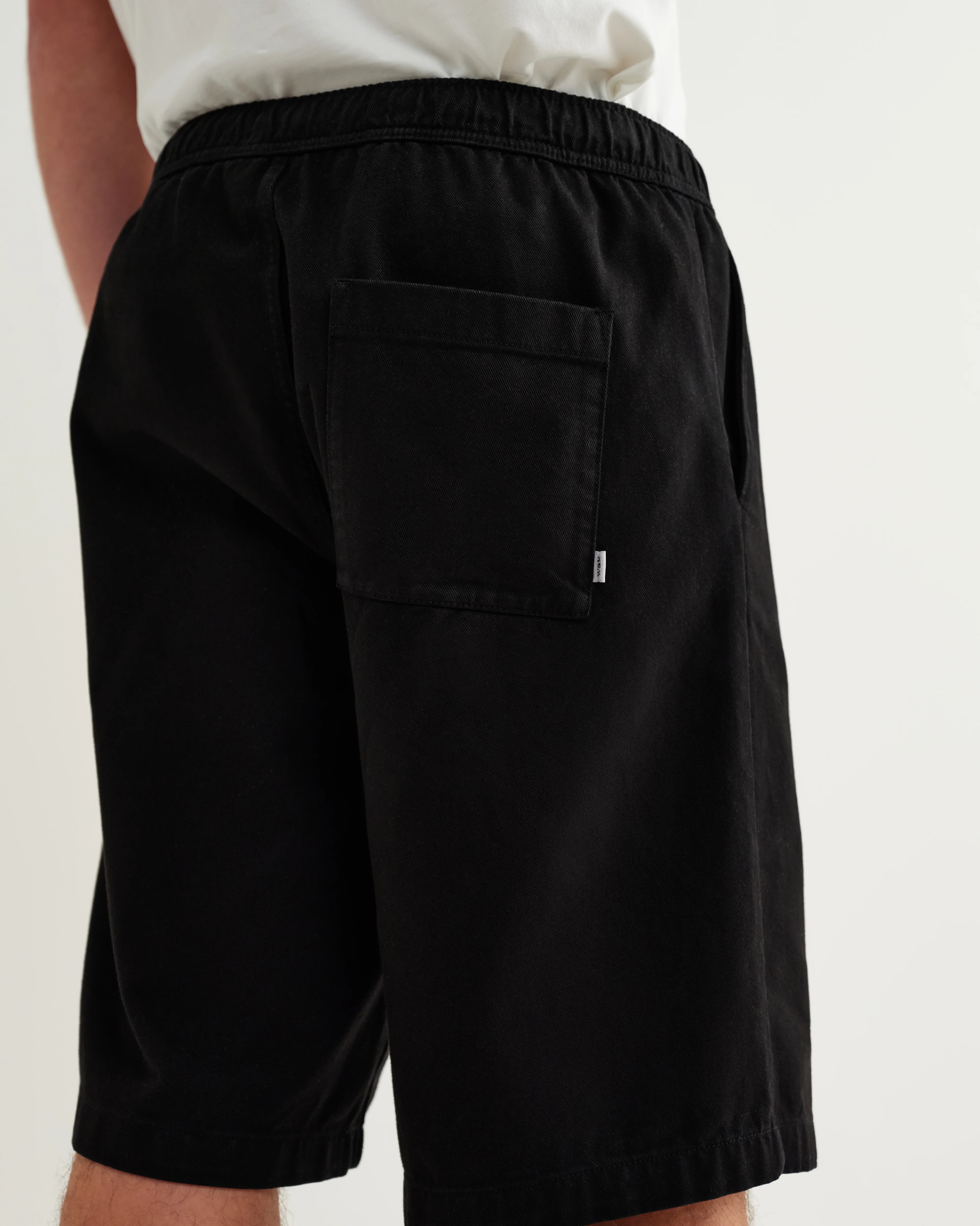 Kyle - Black Organic Cotton Twill Shorts - Image 3