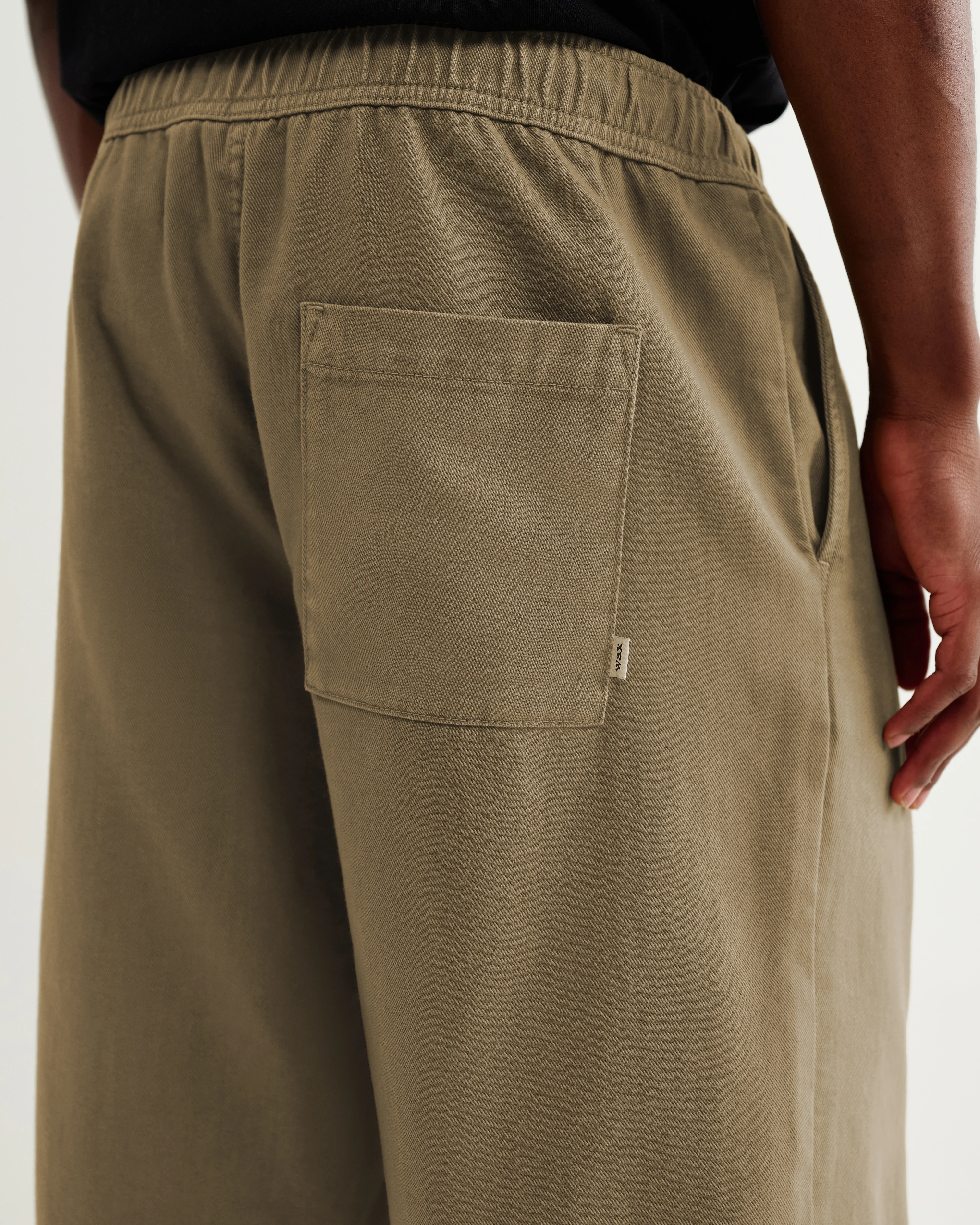 Kyle - Light Khaki Organic Cotton Twill Shorts - Image 7