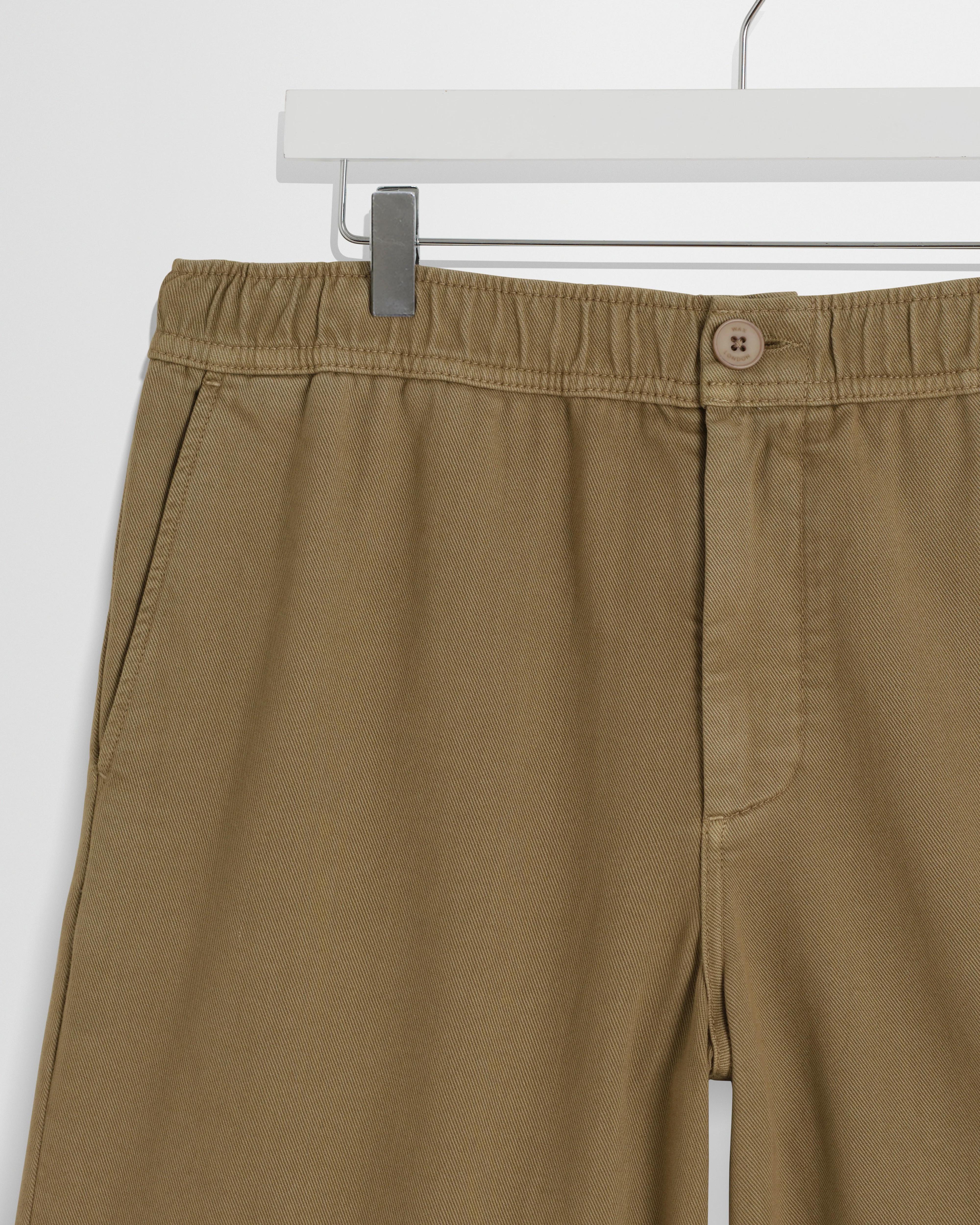 Kyle - Light Khaki Organic Cotton Twill Shorts - Image 8