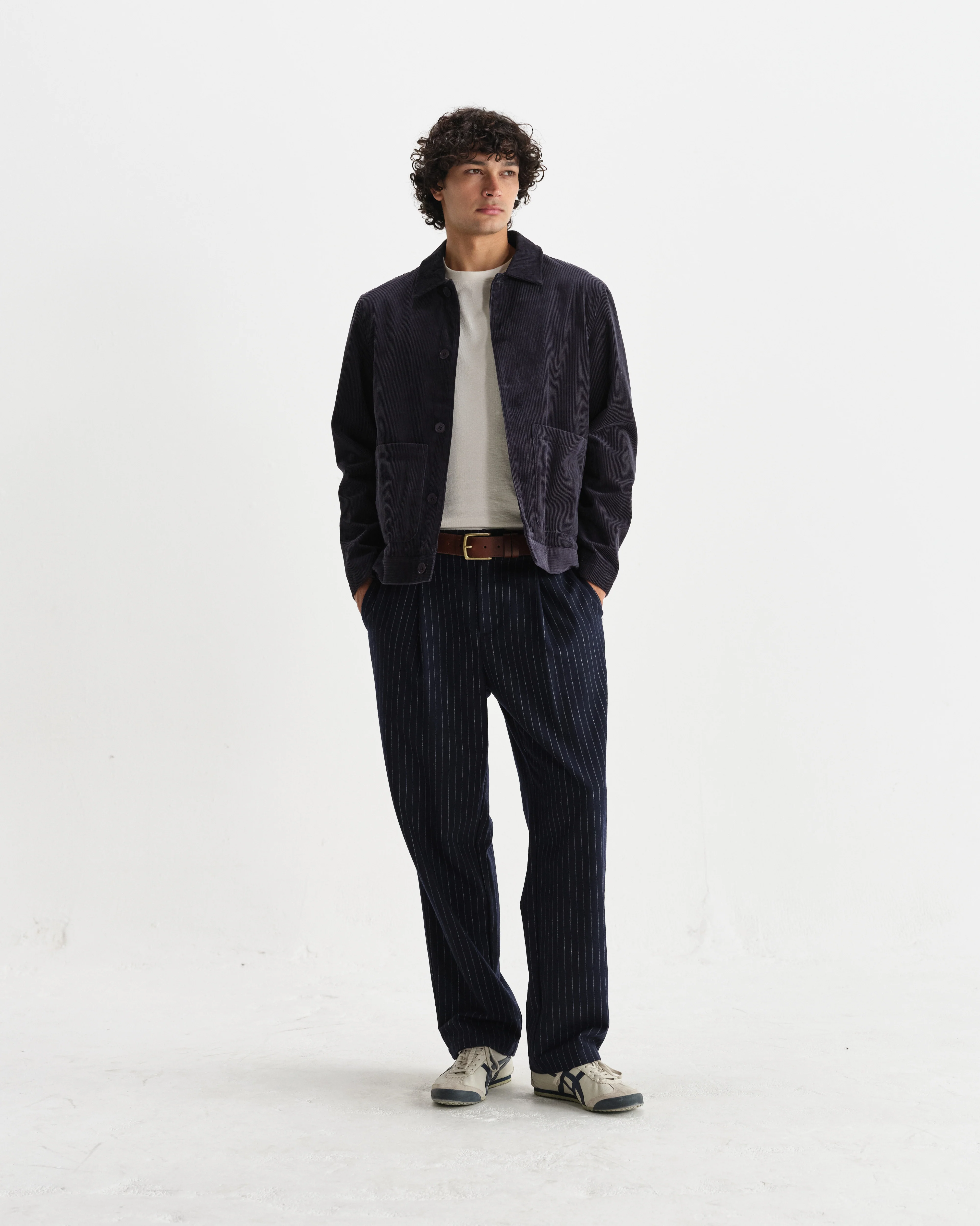 Landmark - Navy Corduroy Chore Jacket - Image 4