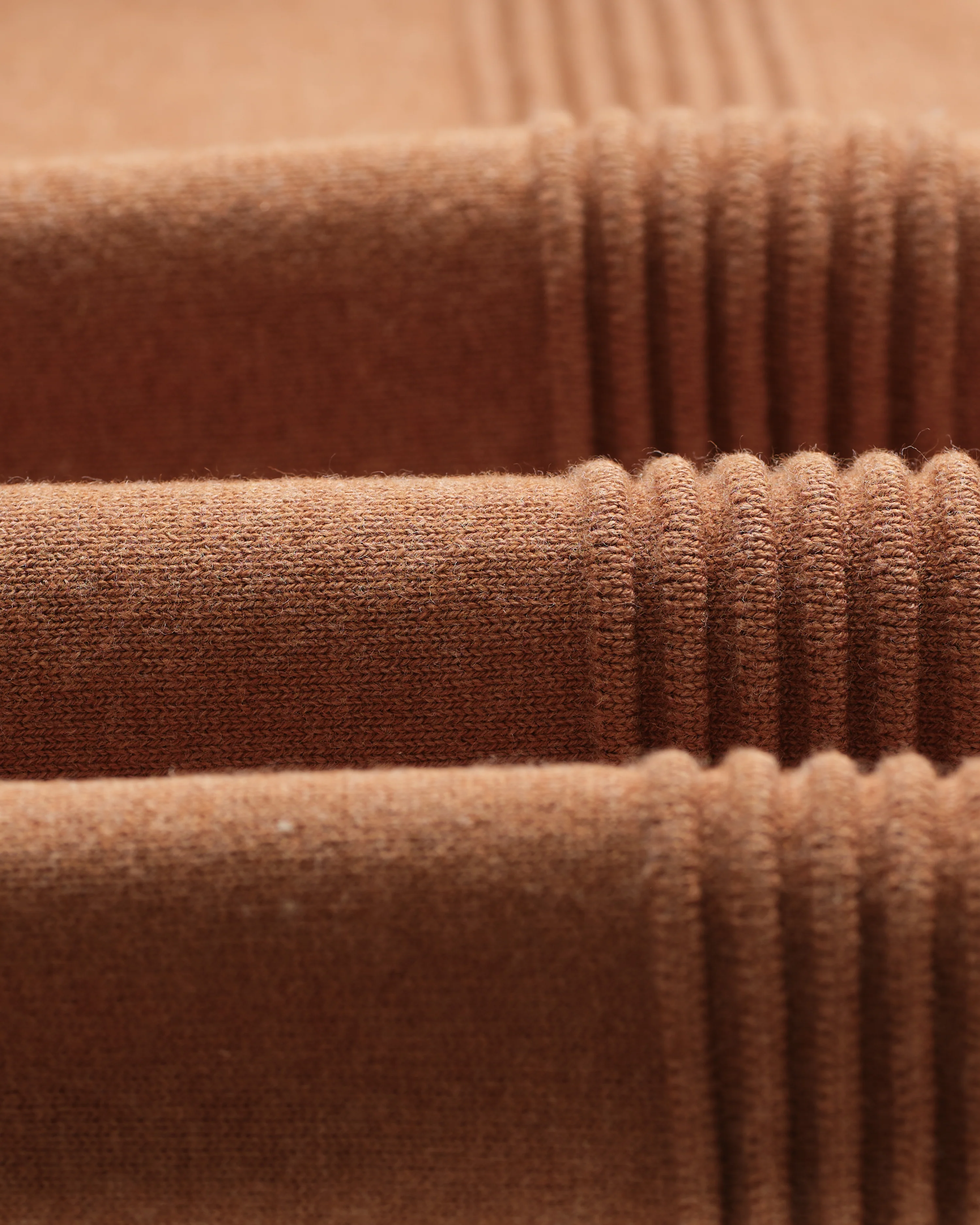 Lennox - Camel Milano Stripe Knitted Polo - Image 9