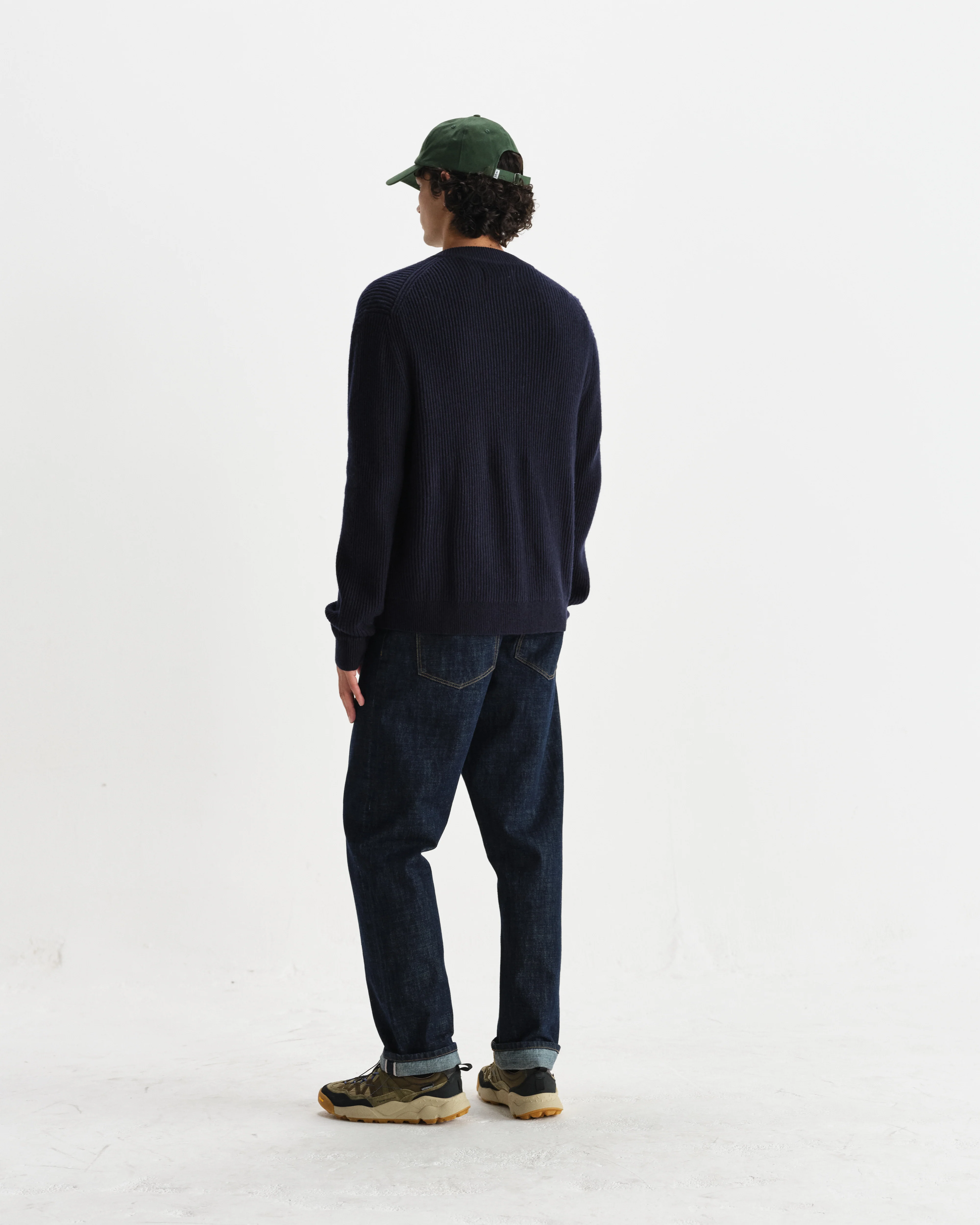 Lisford - Navy Stitch Zip Cardigan - Image 6