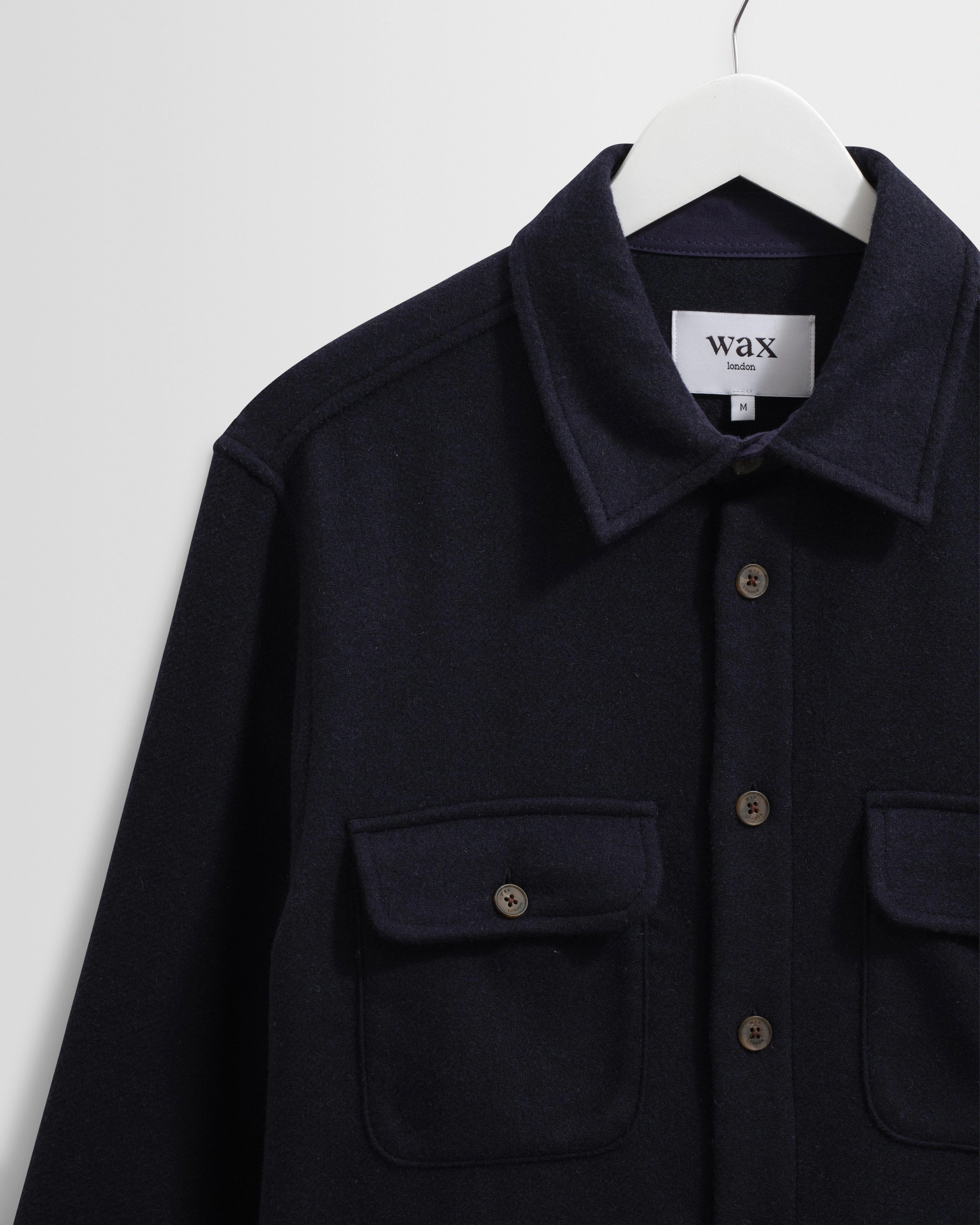 Lomond - Navy Heavy Wool Overshirt - Image 7
