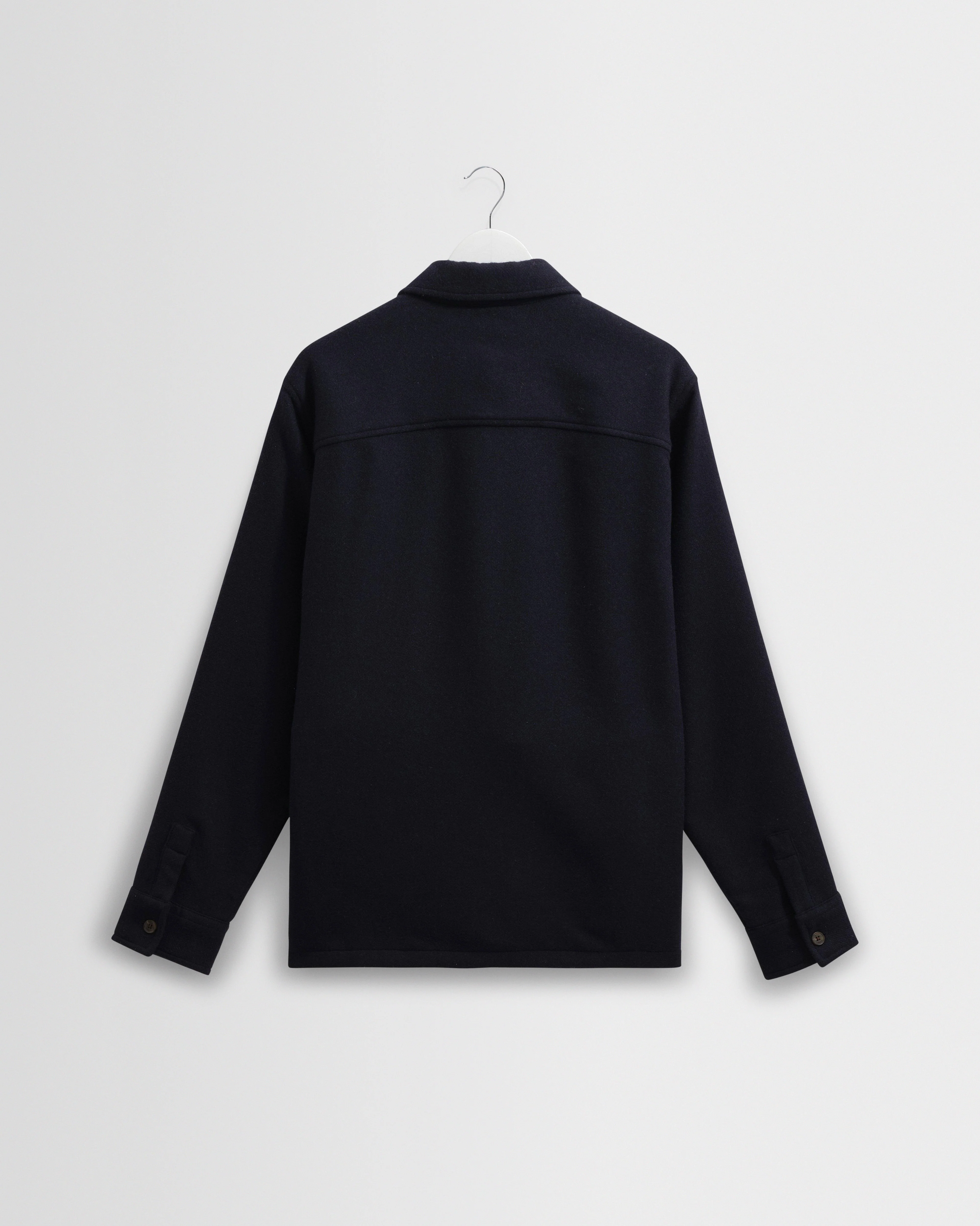Lomond - Navy Heavy Wool Overshirt - Image 8