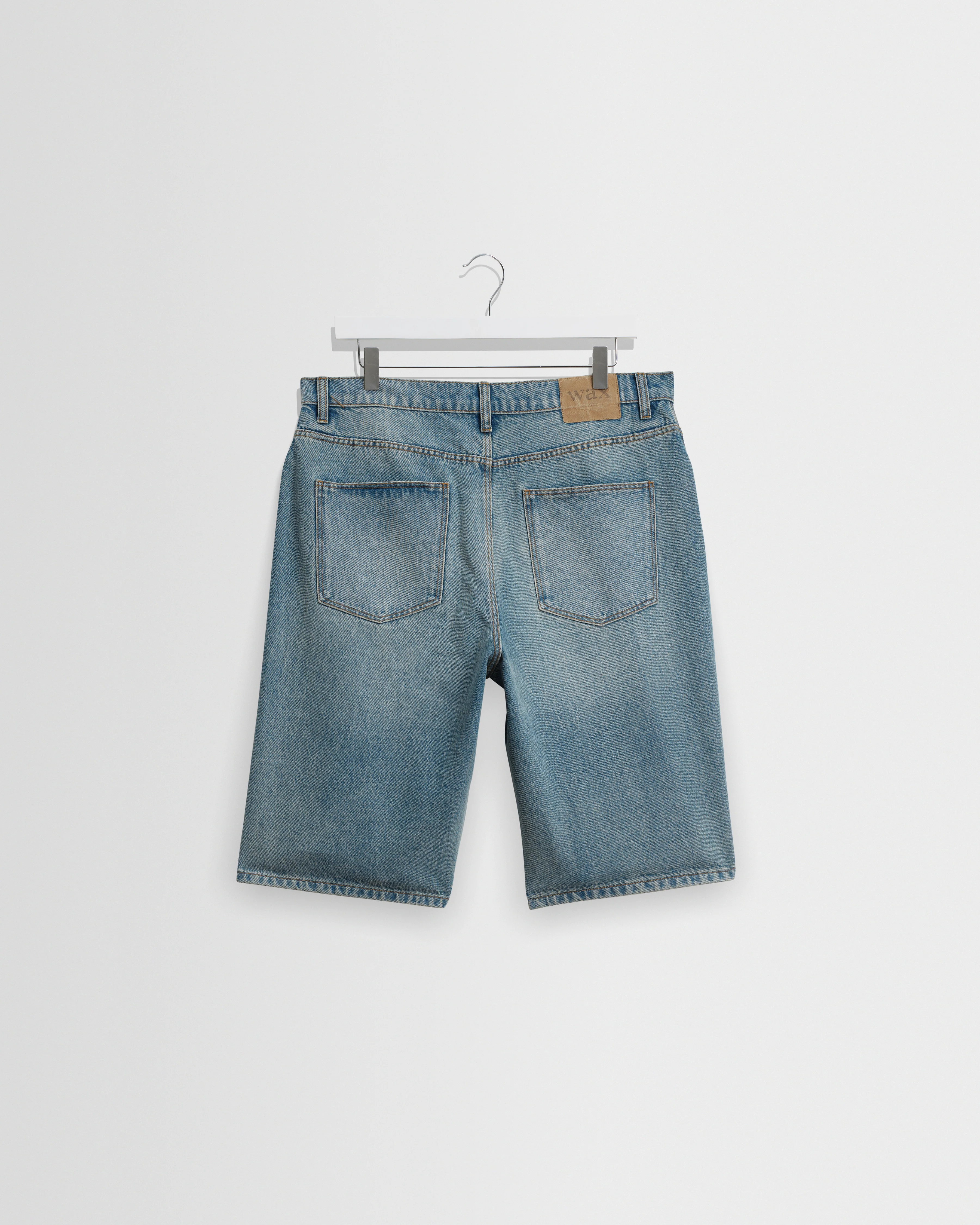 Luca - Vintage Blue Organic Cotton Denim Shorts - Image 8