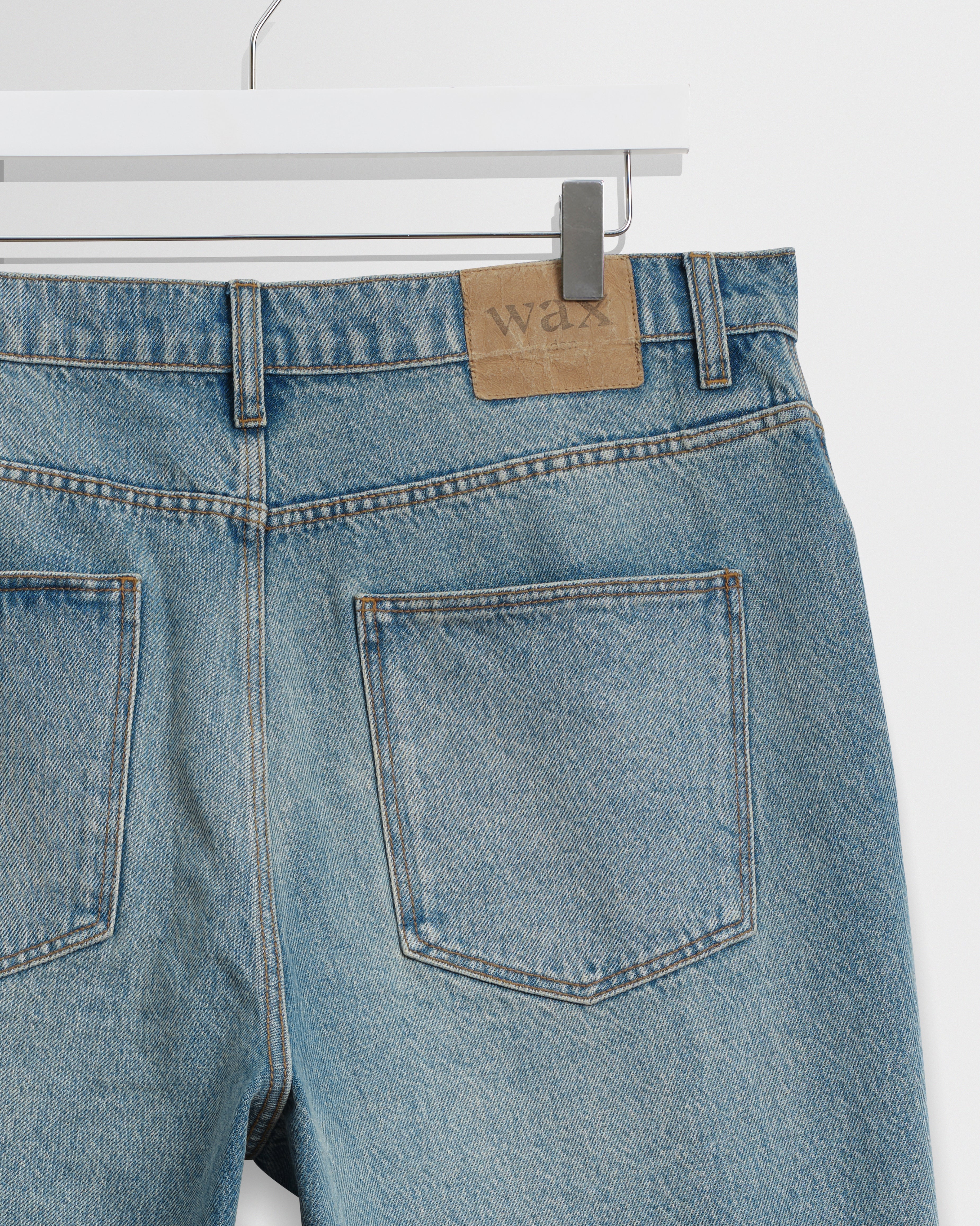 Luca - Vintage Blue Organic Cotton Denim Shorts - Image 9