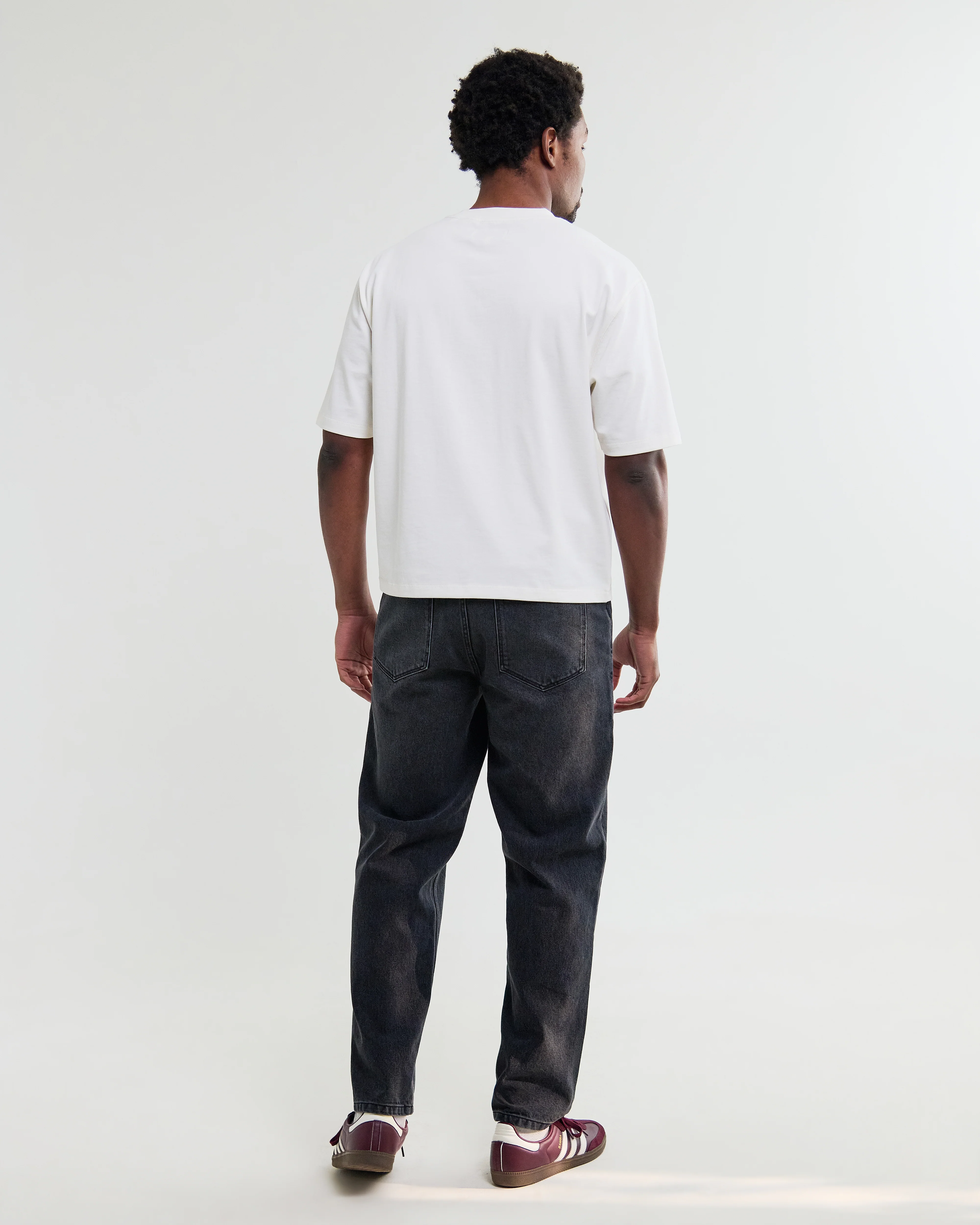 Mark - Off White Compact Cotton Cropped T-Shirt - Image 6