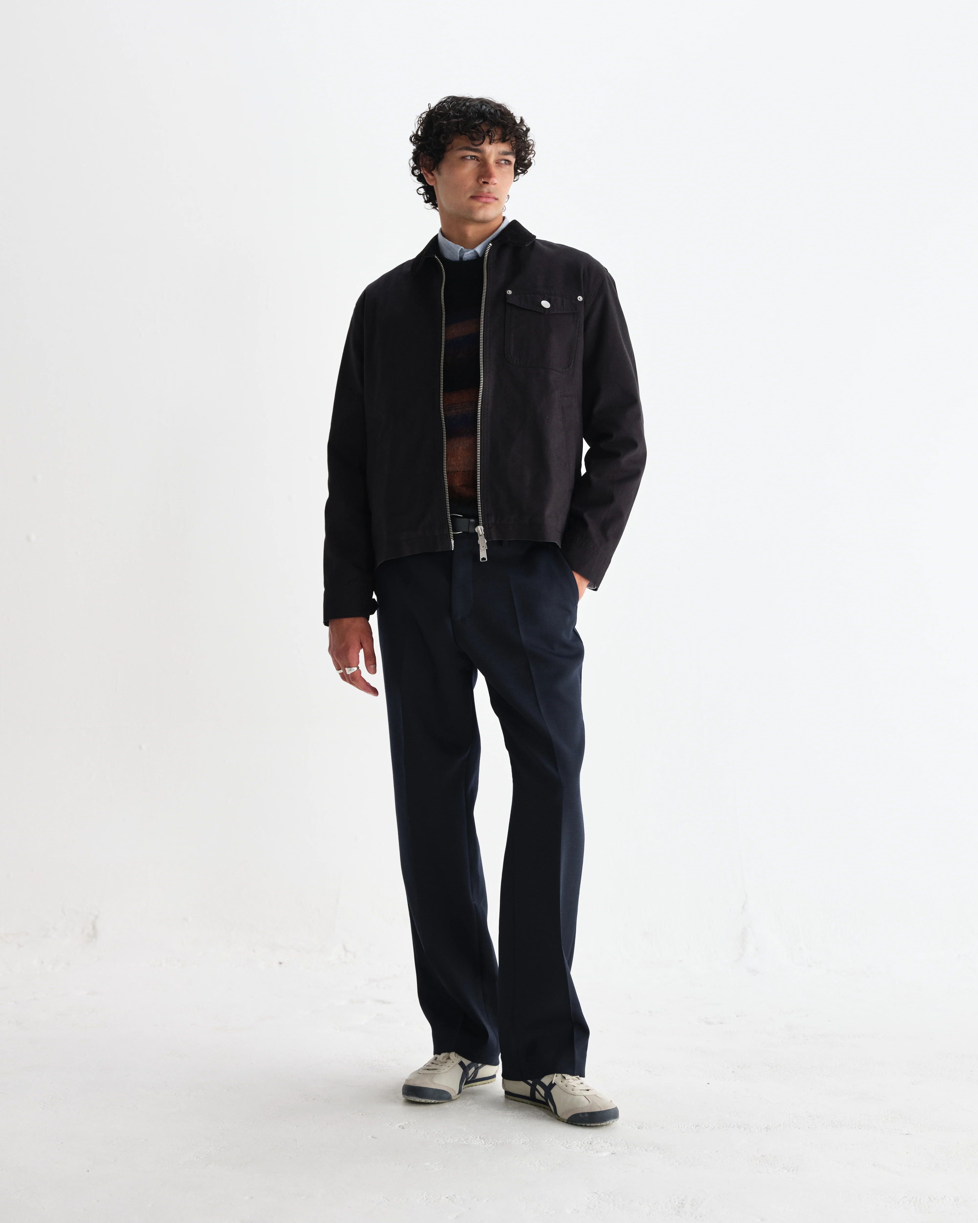 Mason - Black Canvas Work Jacket - Image 4