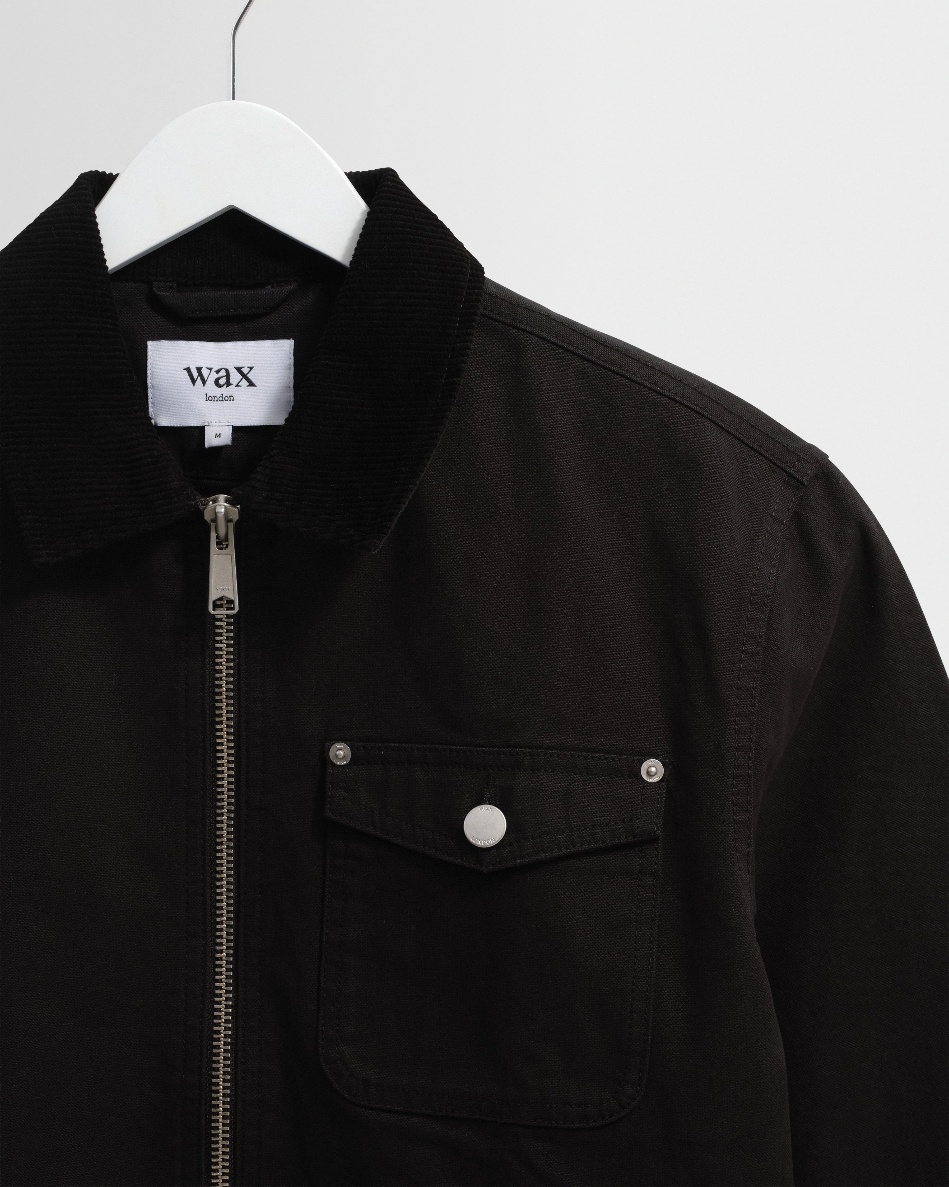 Mason - Black Canvas Work Jacket - Image 7