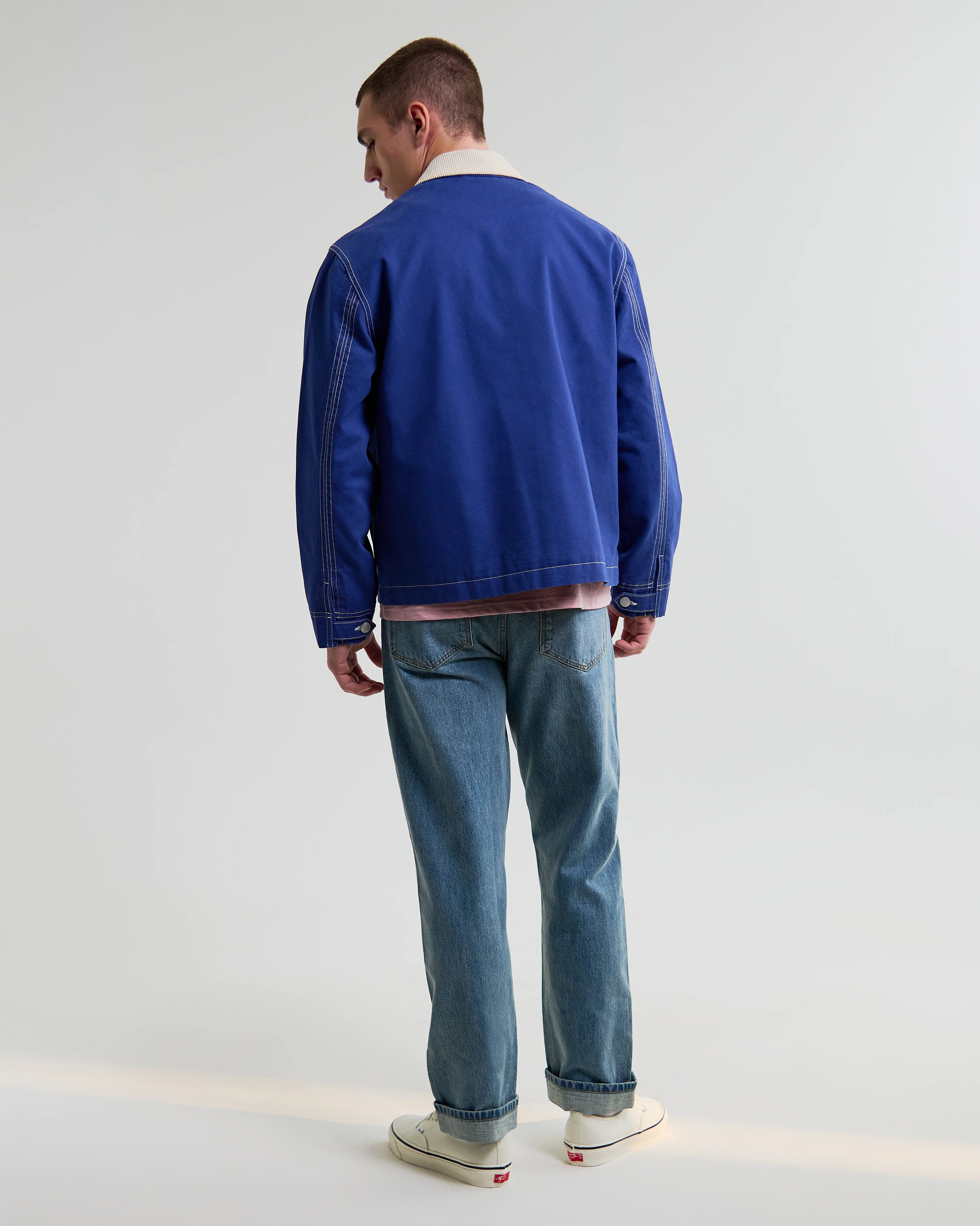 Mason - Blue Canvas Work Jacket - Image 6
