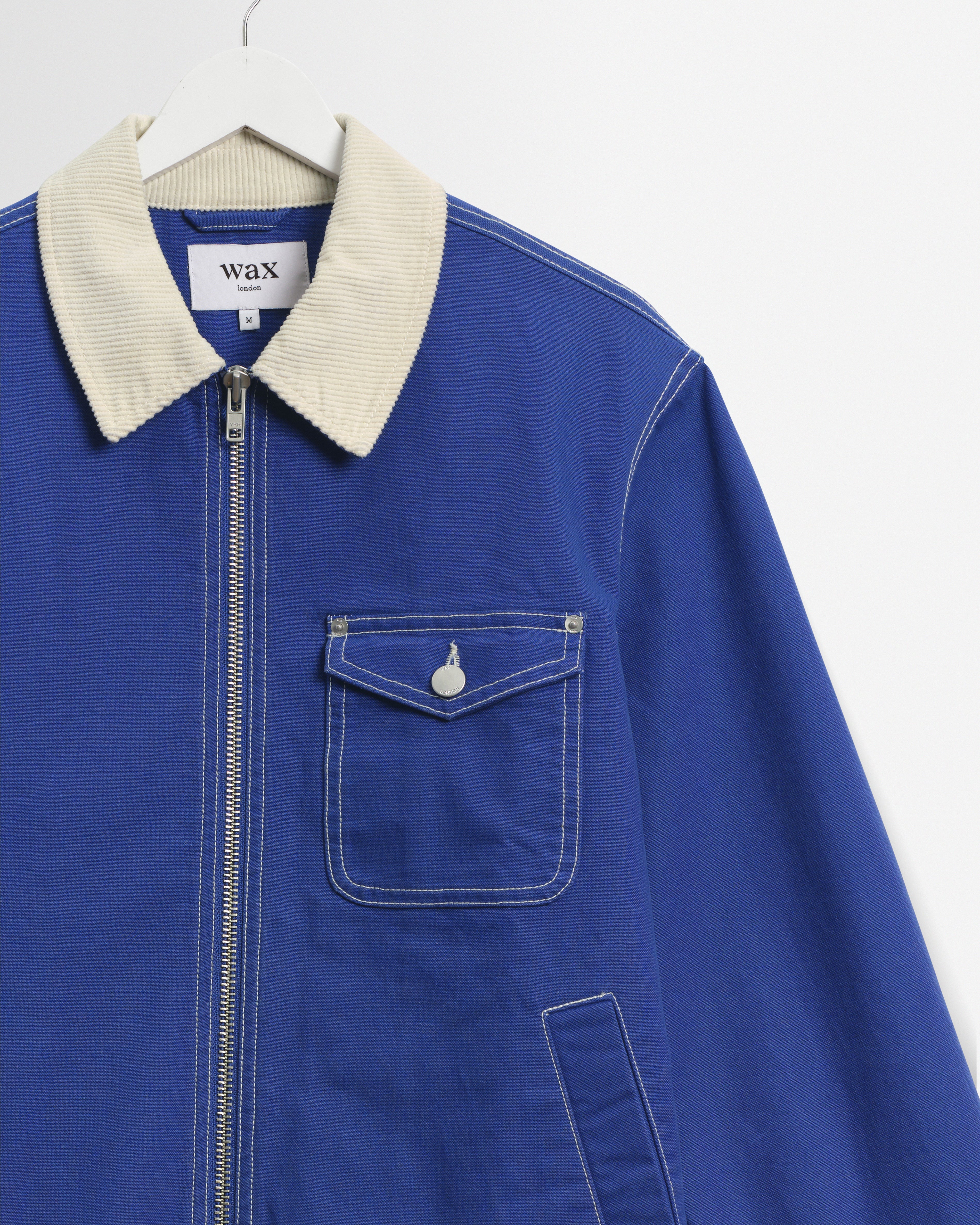 Mason - Blue Canvas Work Jacket - Image 7