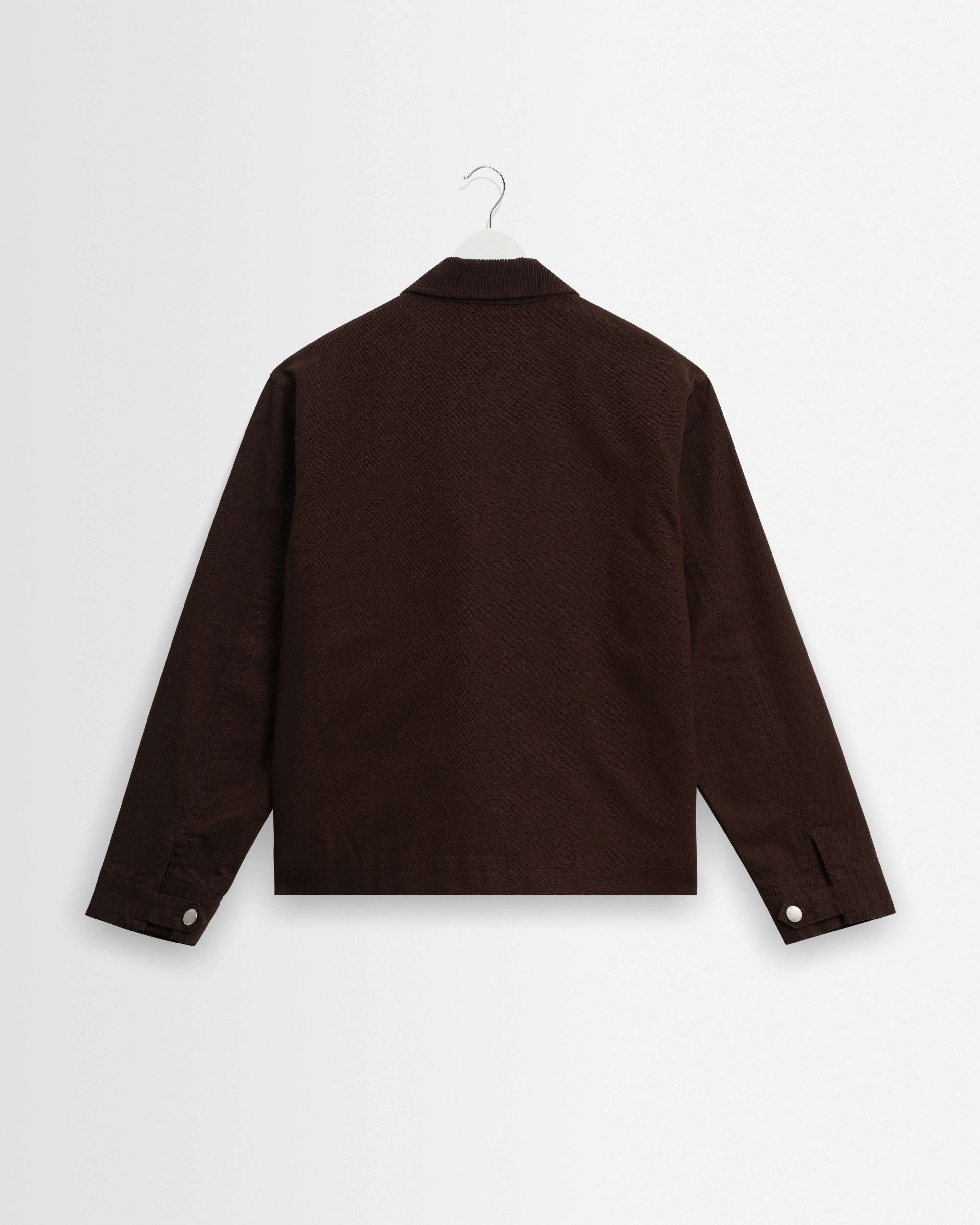 Mason - Dark Brown Canvas Work Jacket - Image 9