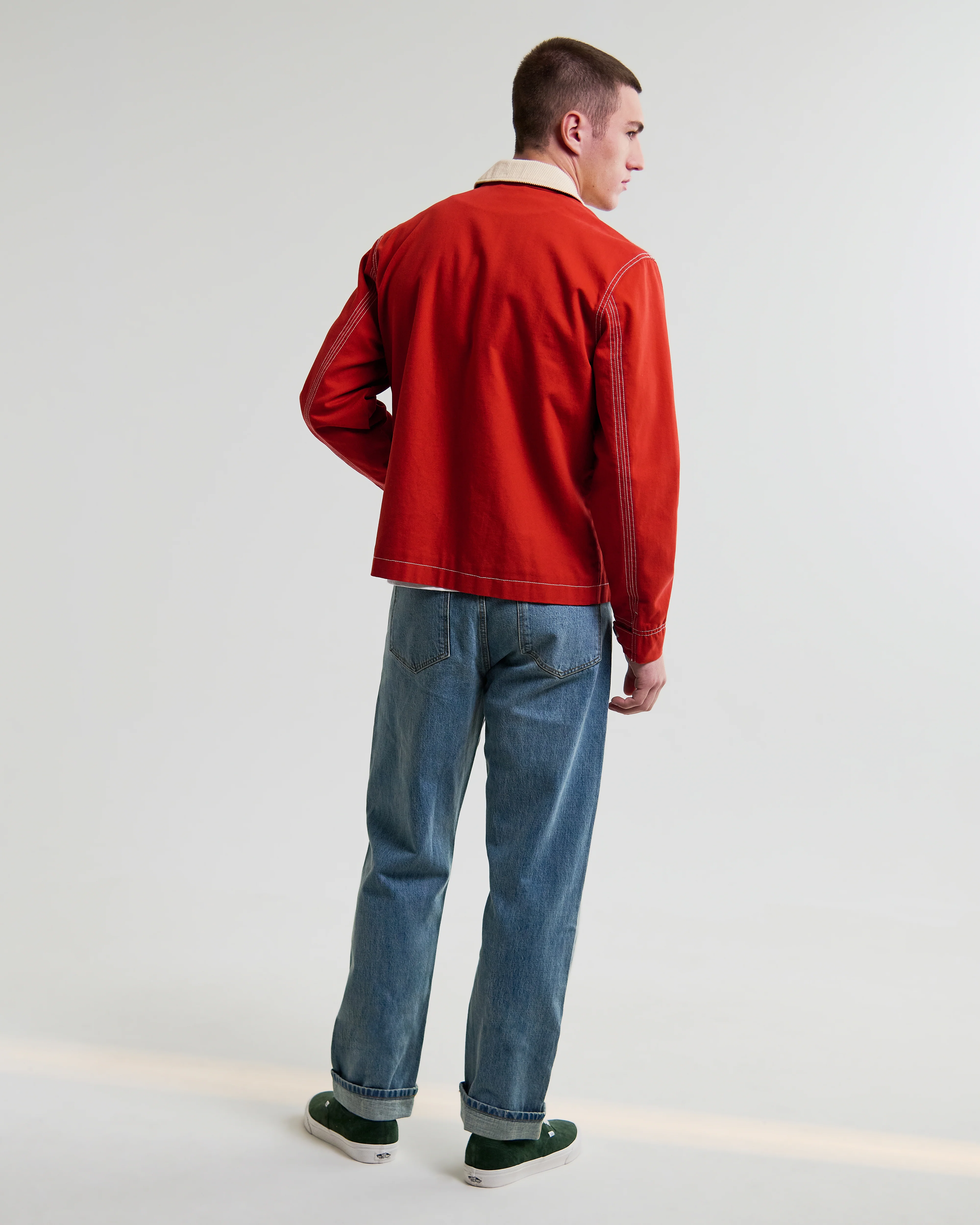 Mason - Red Canvas Work Jacket - Image 6
