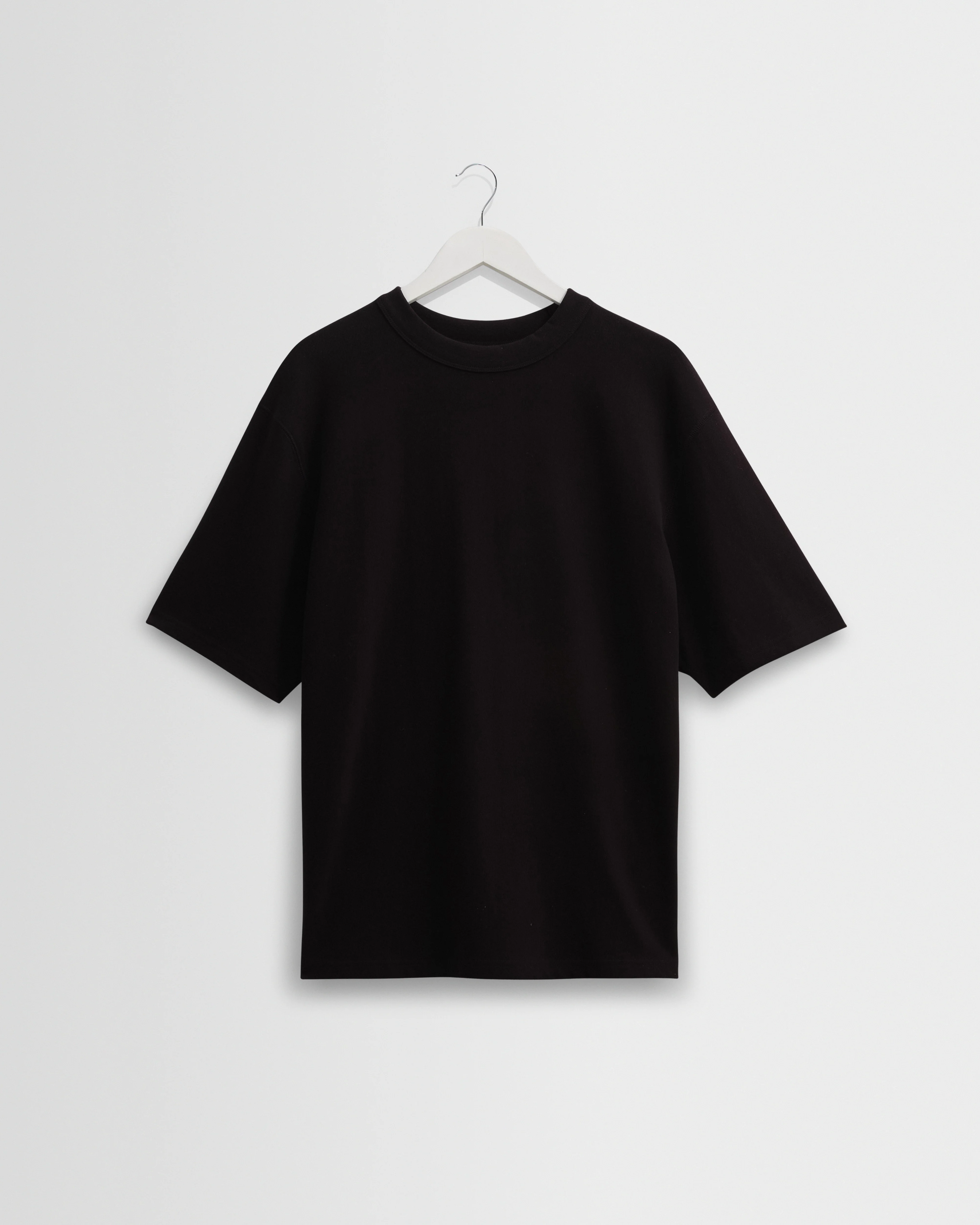 Milton - Black Organic Compact Cotton T-Shirt