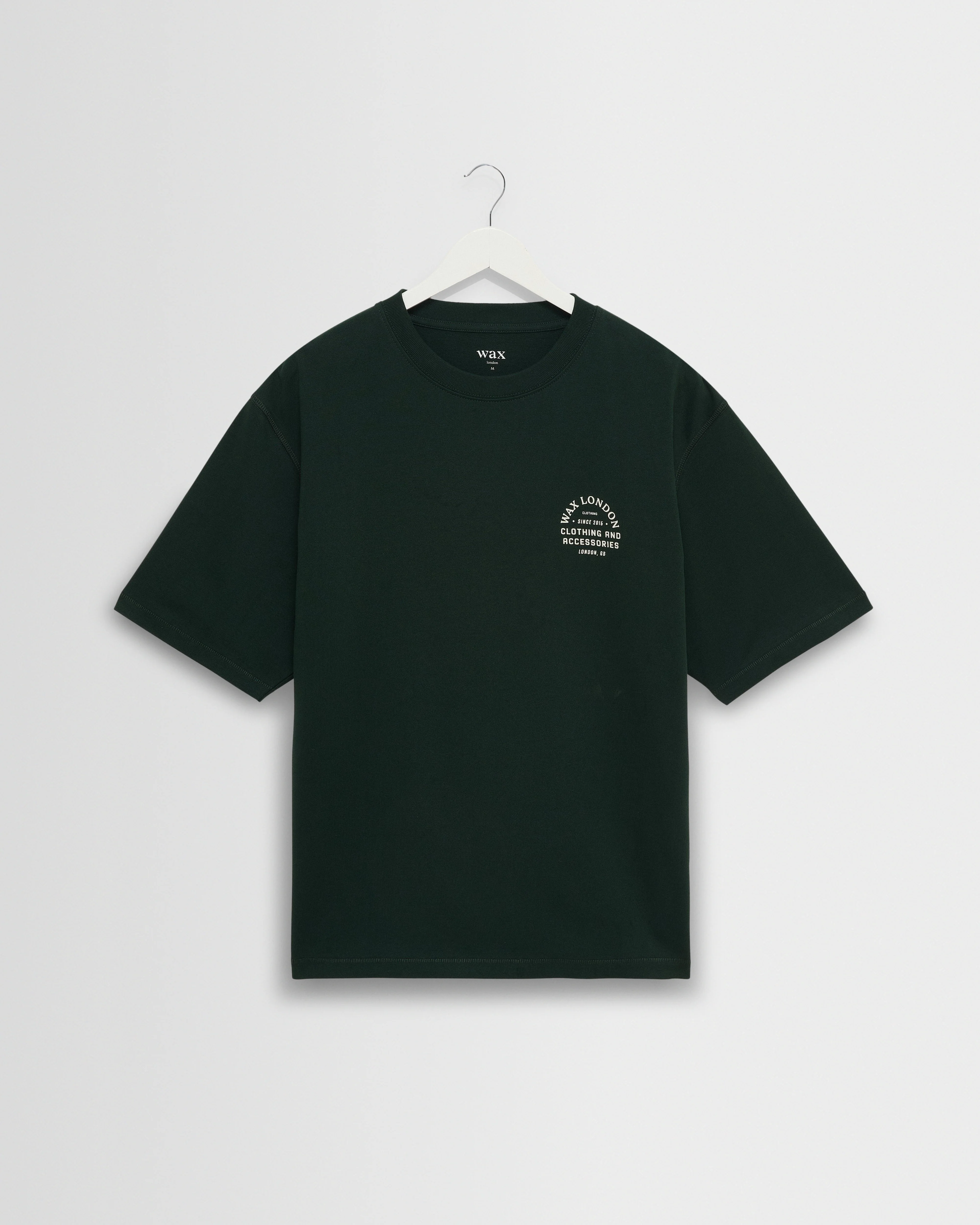 Milton - Bottle Green Stacked Text Graphic Organic Cotton T-Shirt - Image 7