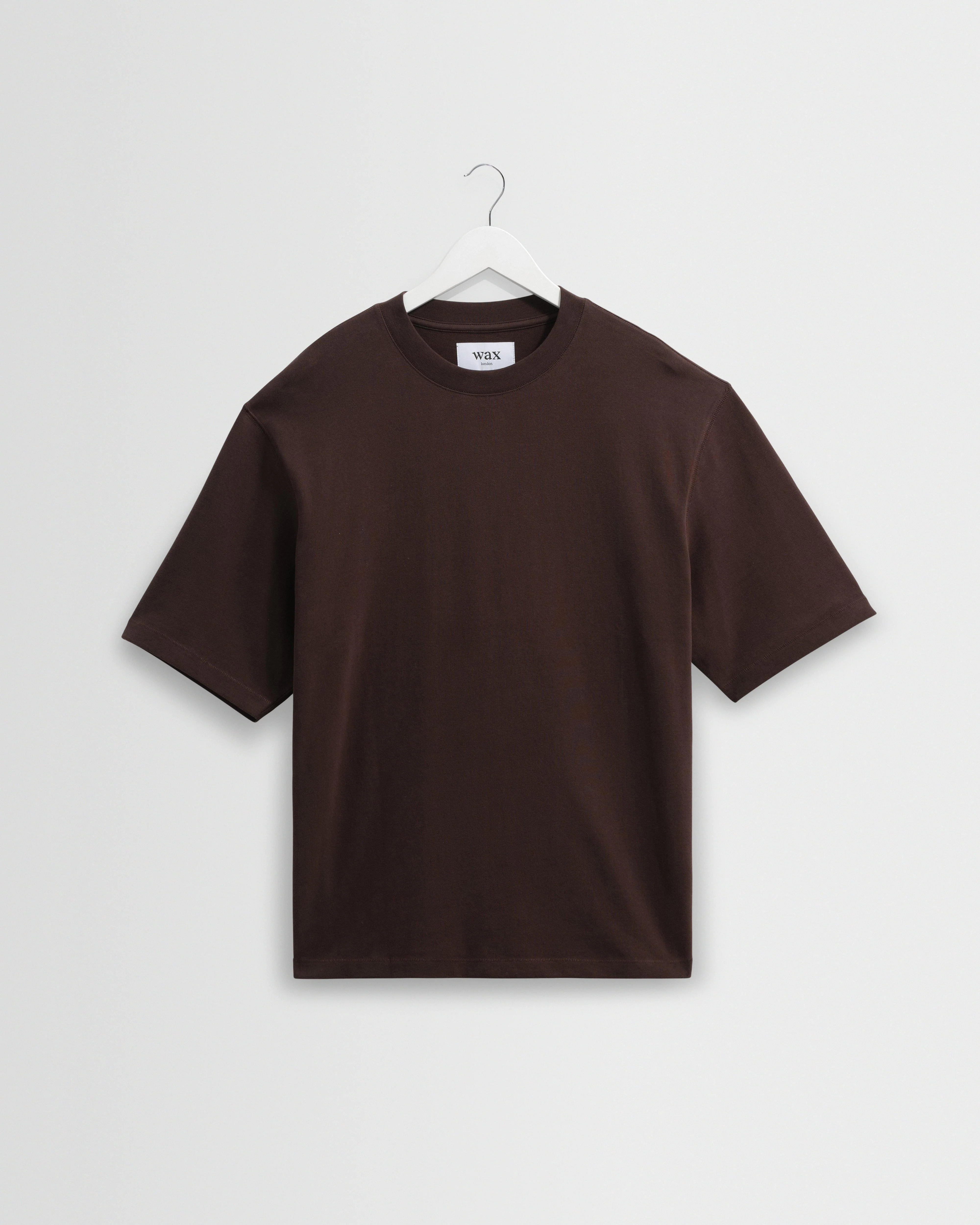 Milton - Dark Brown Organic Emorised Cotton T-Shirt
