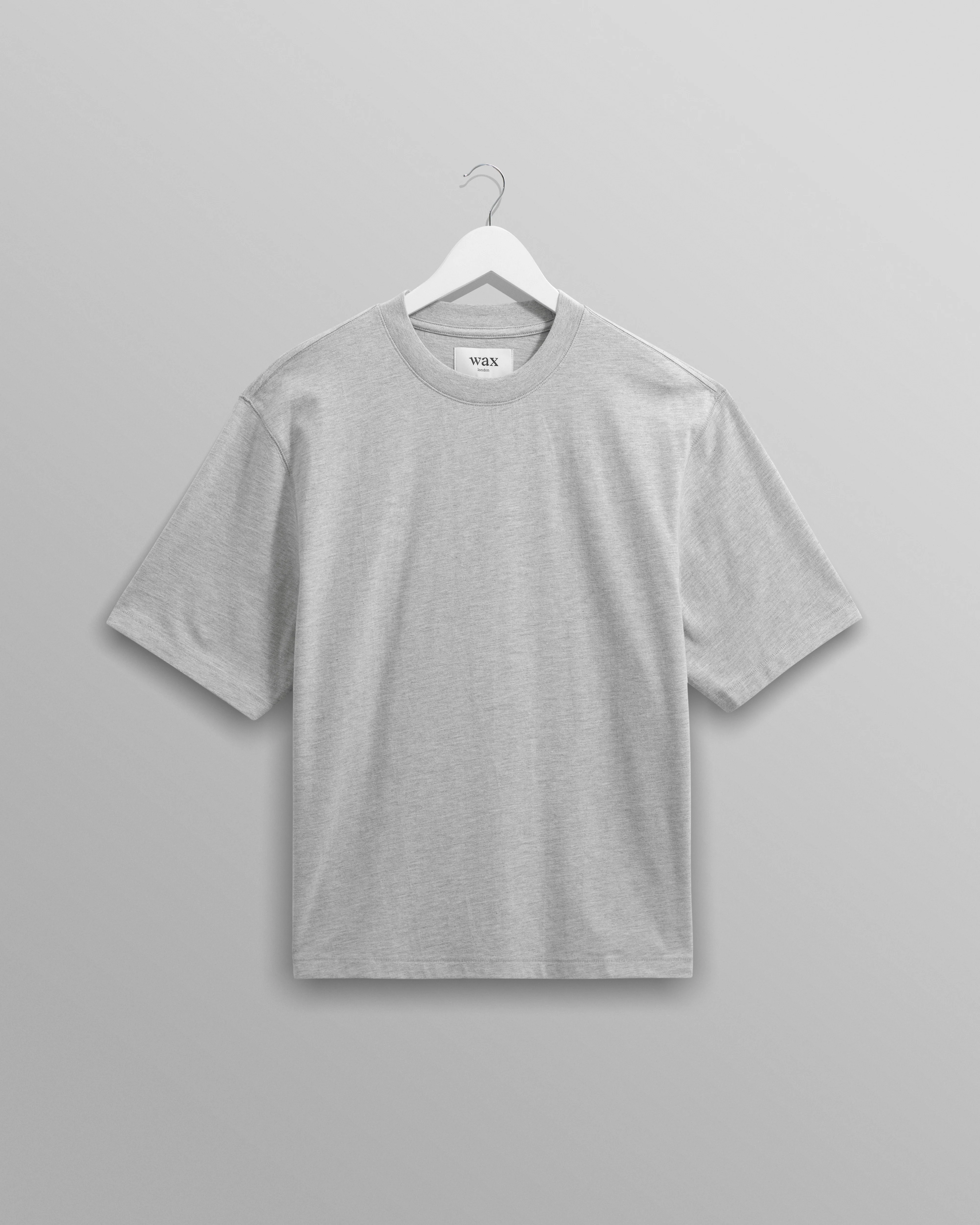 Milton - Grey Marl Organic Compact Cotton T-Shirt