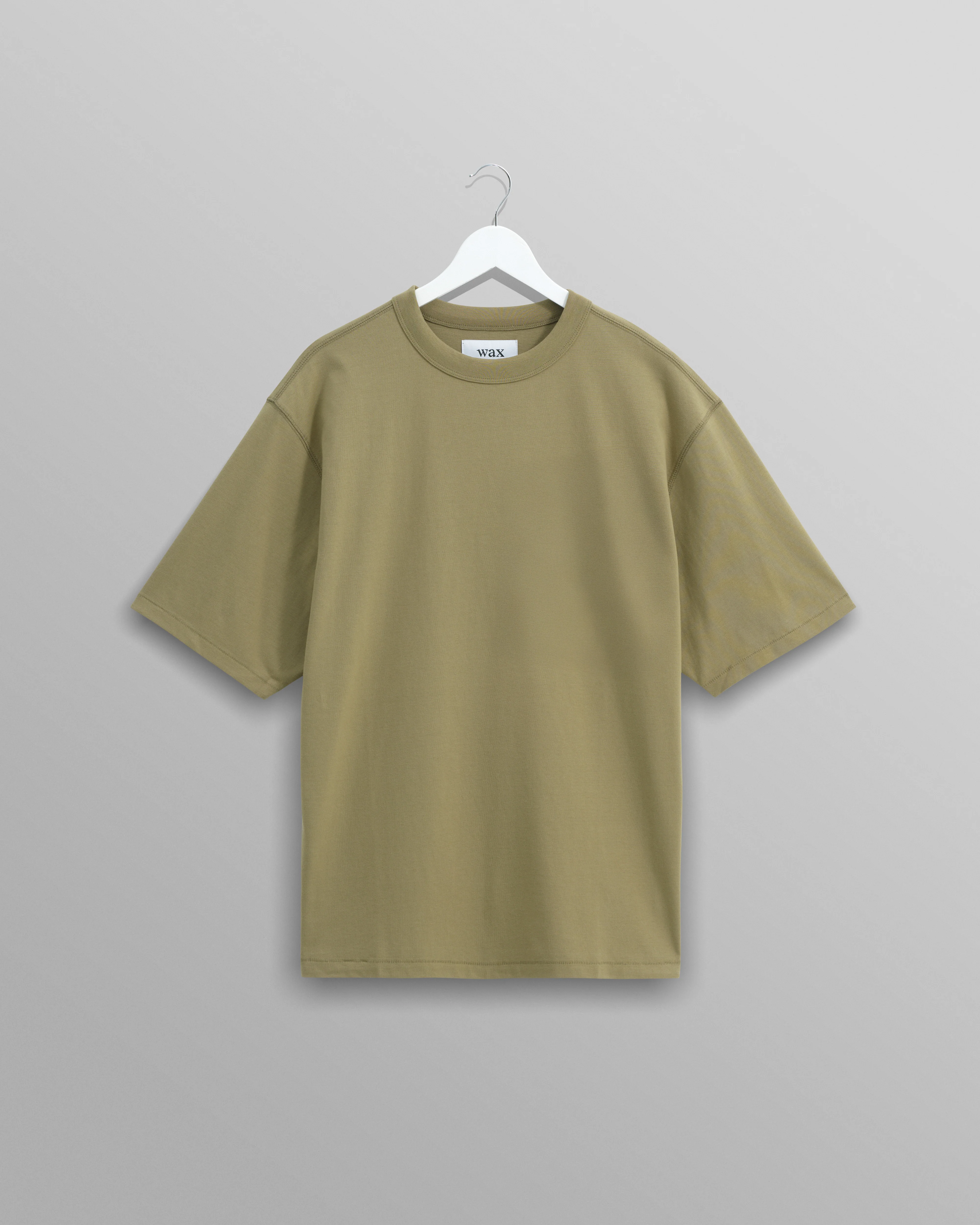 Milton - Khaki Green Organic Compact Cotton T-Shirt