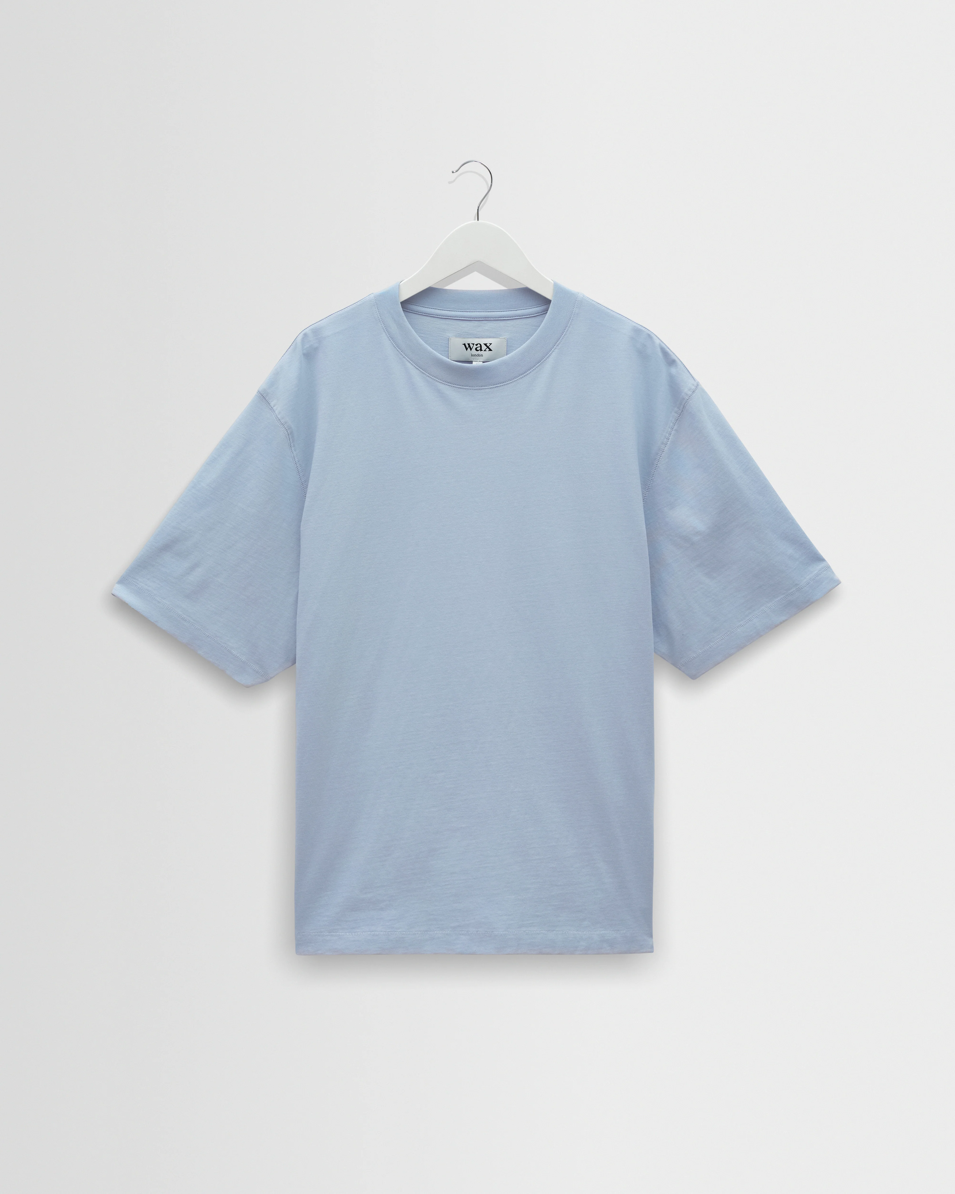 Milton - Light Blue Organic Compact Cotton T-Shirt